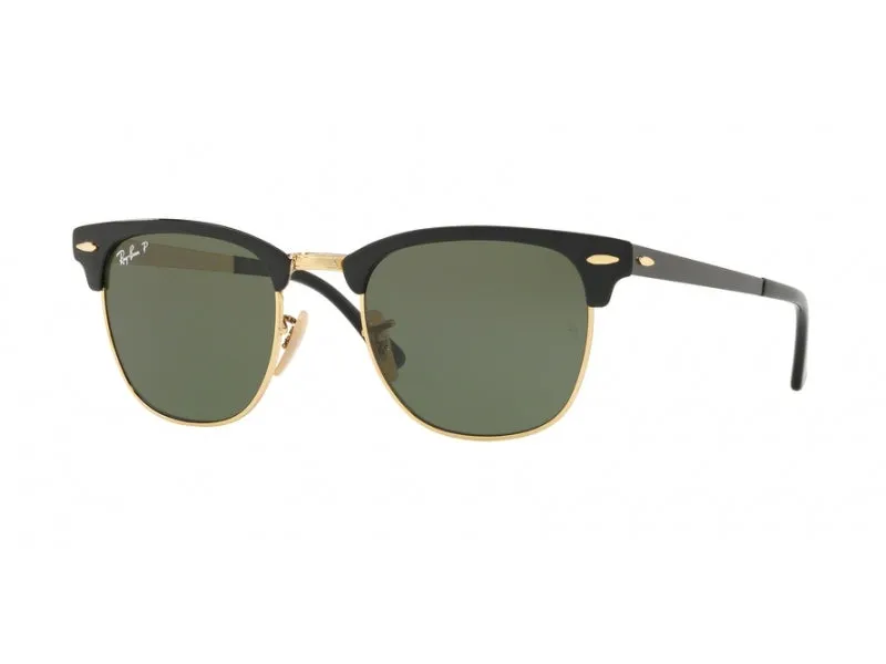 Ray - Ban RB3716 CLUBMASTER METAL 187 Occhiali da sole Metallo Nero G15 Squadrata Normale - immagine 2