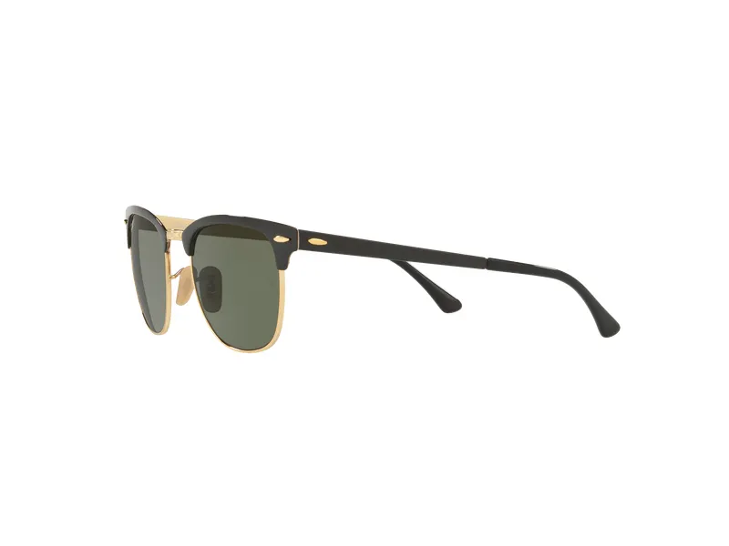 Ray - Ban RB3716 CLUBMASTER METAL 187 Occhiali da sole Metallo Nero G15 Squadrata Normale - immagine 4