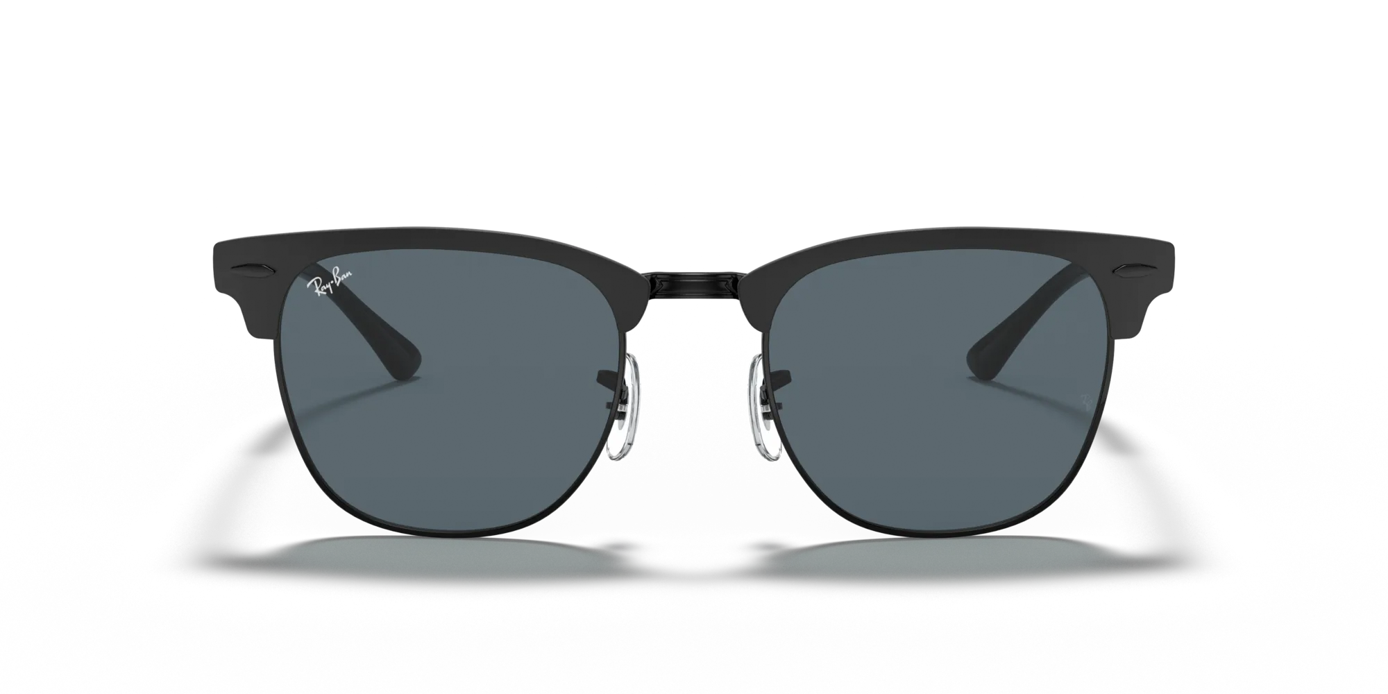 Ray - Ban RB3716 CLUBMASTER METAL 186/R5 Occhiali da sole Metallo Nero Blu Squadrata Normale - immagine 2