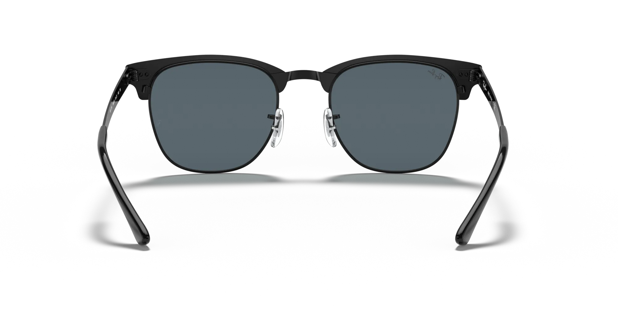 Ray - Ban RB3716 CLUBMASTER METAL 186/R5 Occhiali da sole Metallo Nero Blu Squadrata Normale - immagine 4