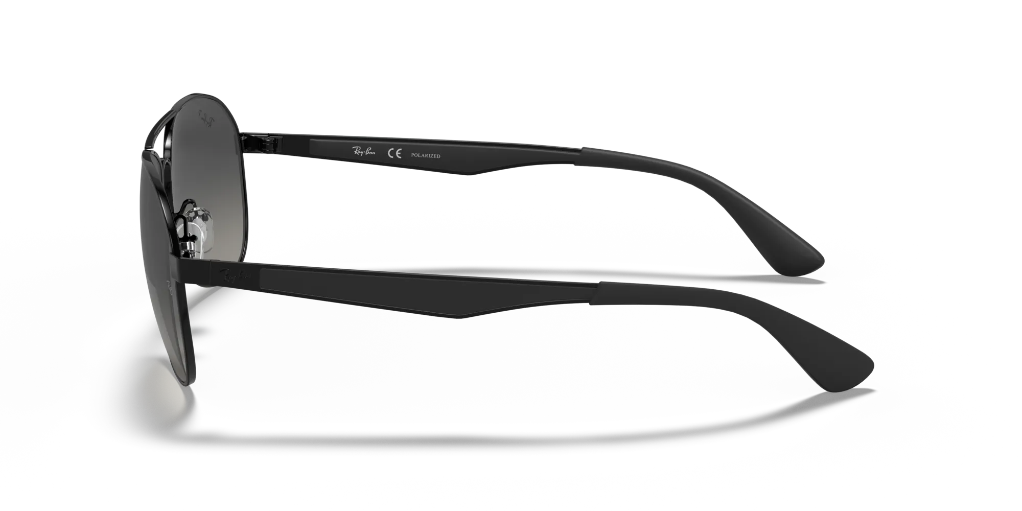 Ray - Ban RB3549 002/T3 Occhiali da sole Metallo Nero Grigio Pilot Polarizzata - immagine 4