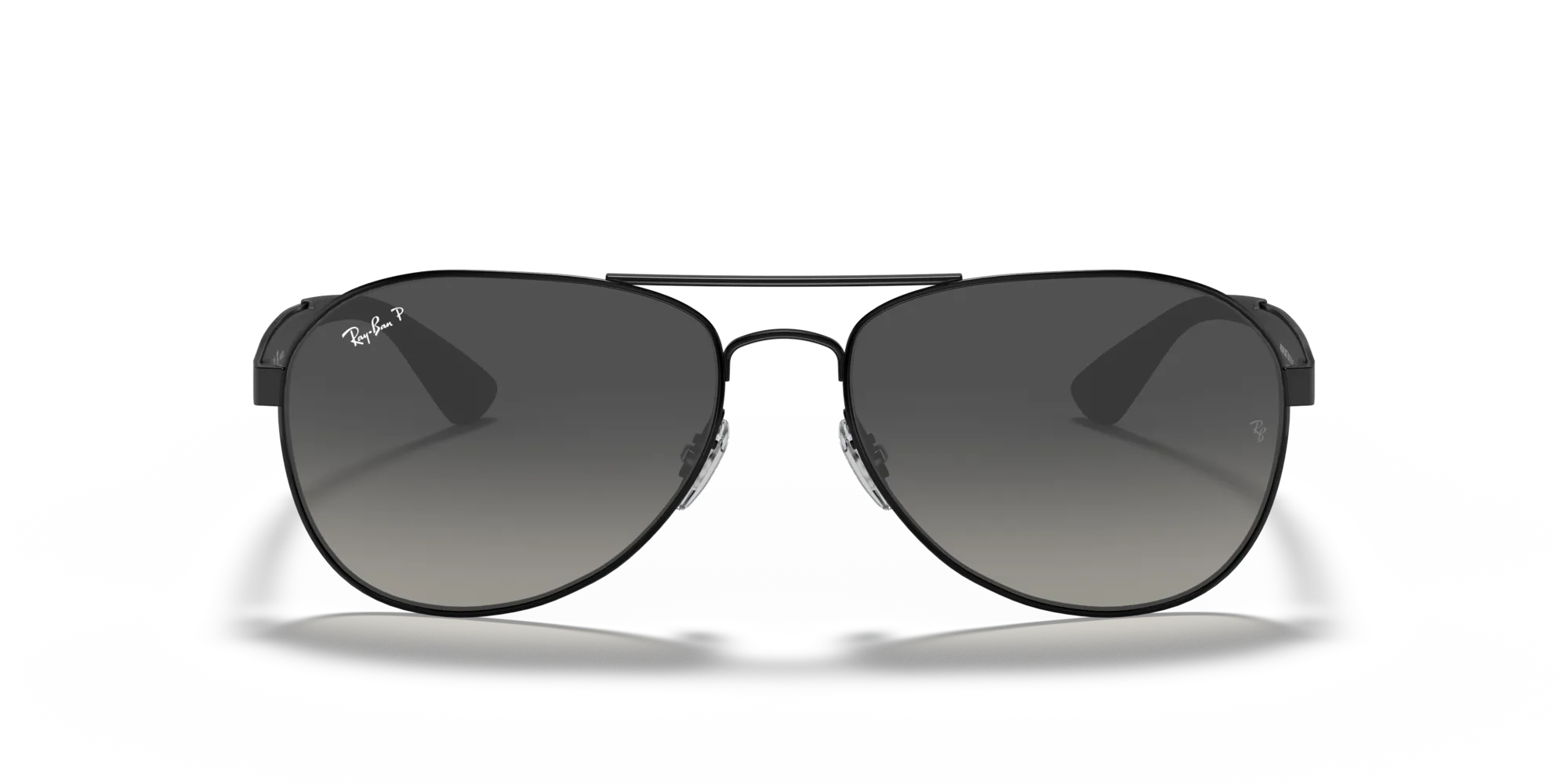 Ray - Ban RB3549 002/T3 Occhiali da sole Metallo Nero Grigio Pilot Polarizzata - immagine 3