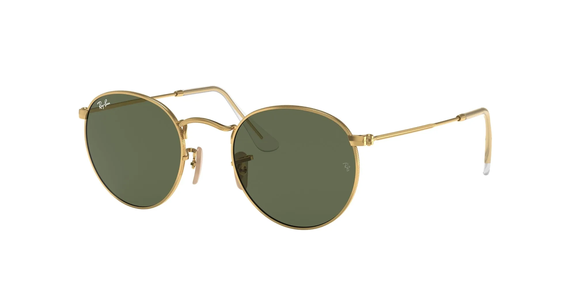 Ray - Ban RB3447N ROUND METAL 001 Occhiali da sole Metallo Oro G15 Rotonda Normale - immagine 1