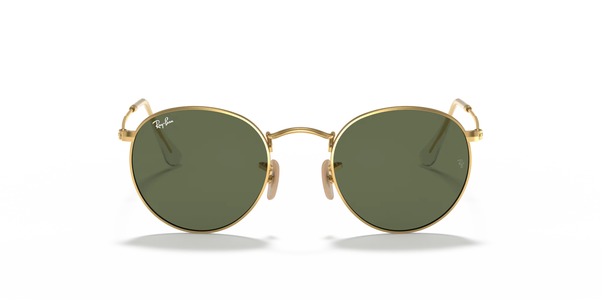 Ray - Ban RB3447N ROUND METAL 001 Occhiali da sole Metallo Oro G15 Rotonda Normale - immagine 3