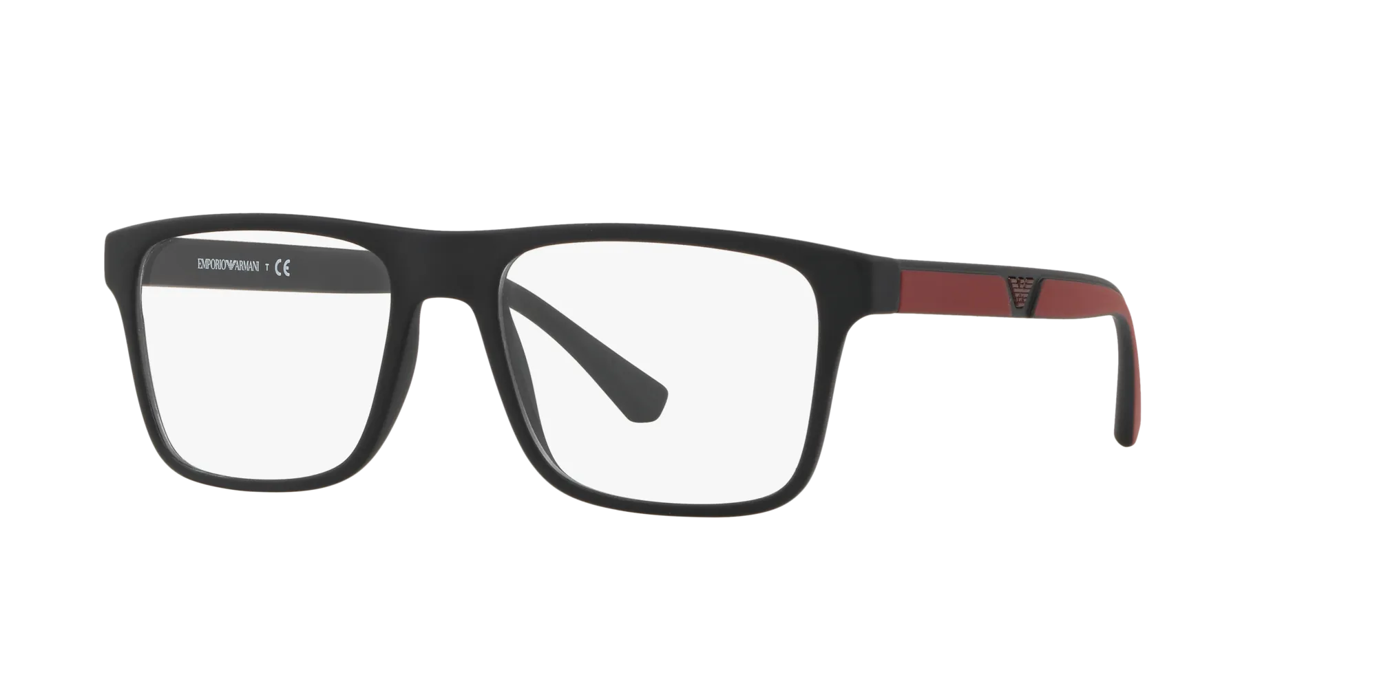 Emporio Armani EA4115 50421W Occhiali da sole Iniettato Nero Trasparente Squadrata Normale - immagine 1
