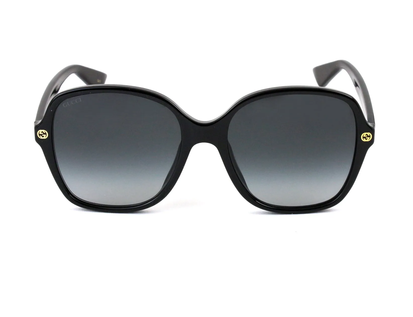 Gucci GG0092S 001 Occhiali da sole Plastica Nero Grigio Squadrata - immagine 2
