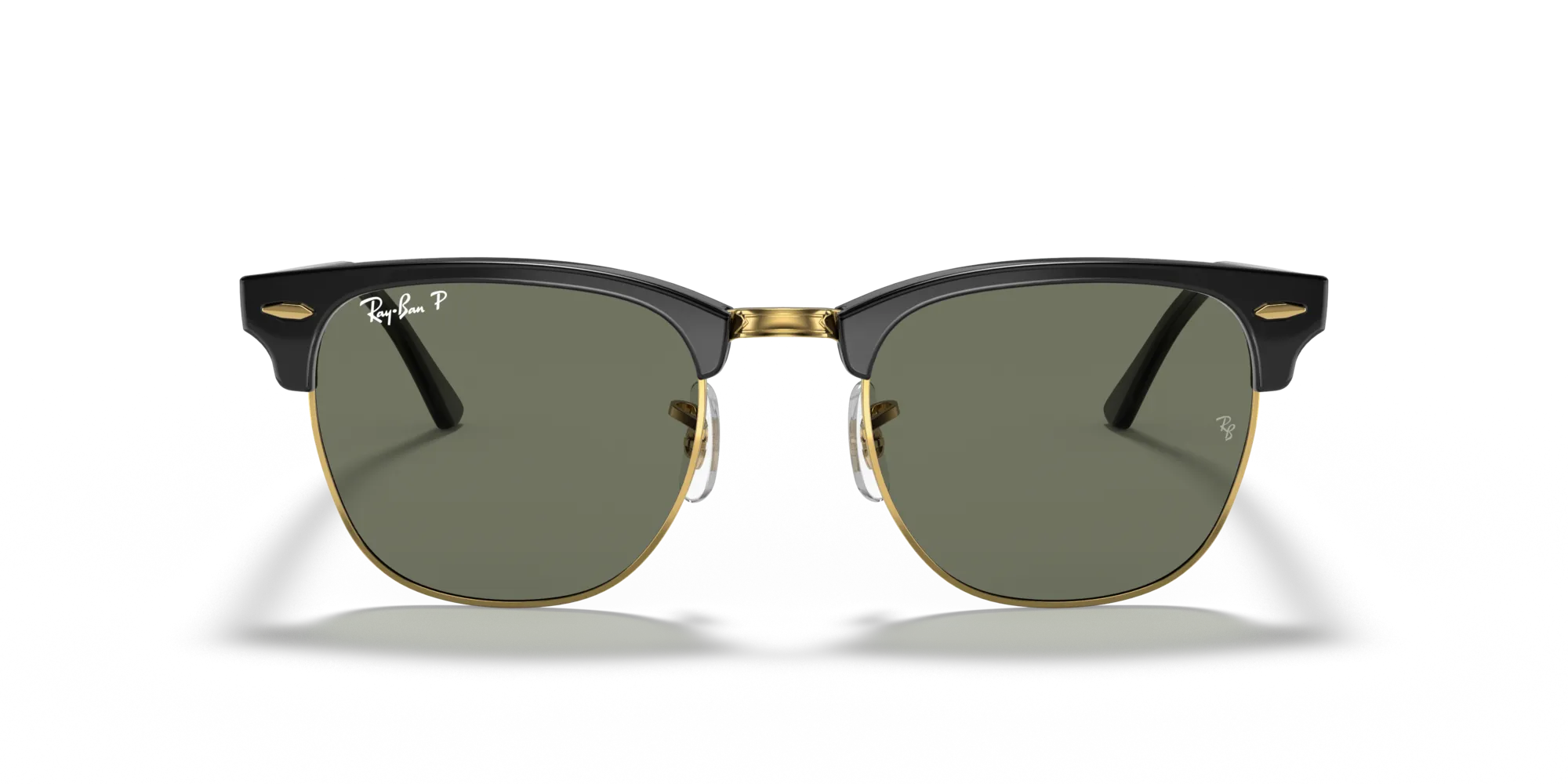 Ray - Ban RB3016 CLUBMASTER 901/58 Occhiali da sole Acetato Nero G15 Squadrata Polarizzata - immagine 3