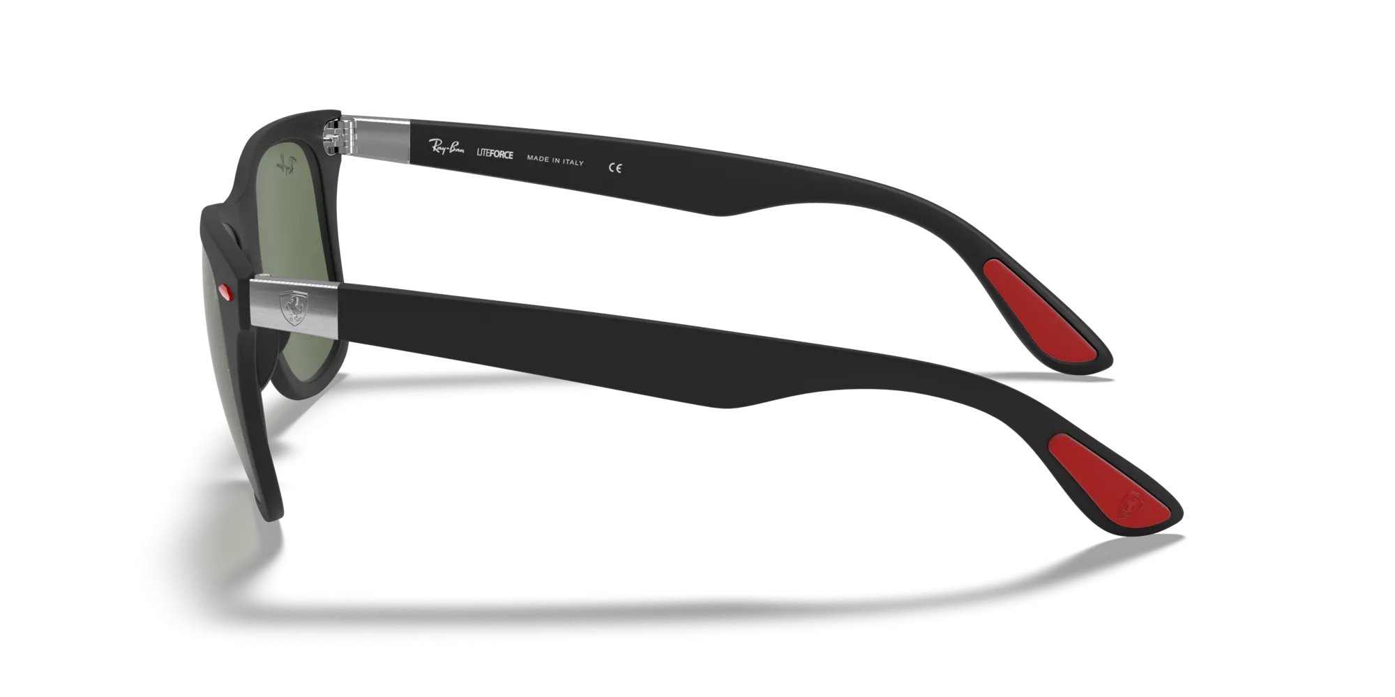 Ray - Ban RB4195M SCUDERIA FERRARI COLLECTION F60271 Occhiali da sole Peek Nero Verde Squadrata Normale - immagine 4