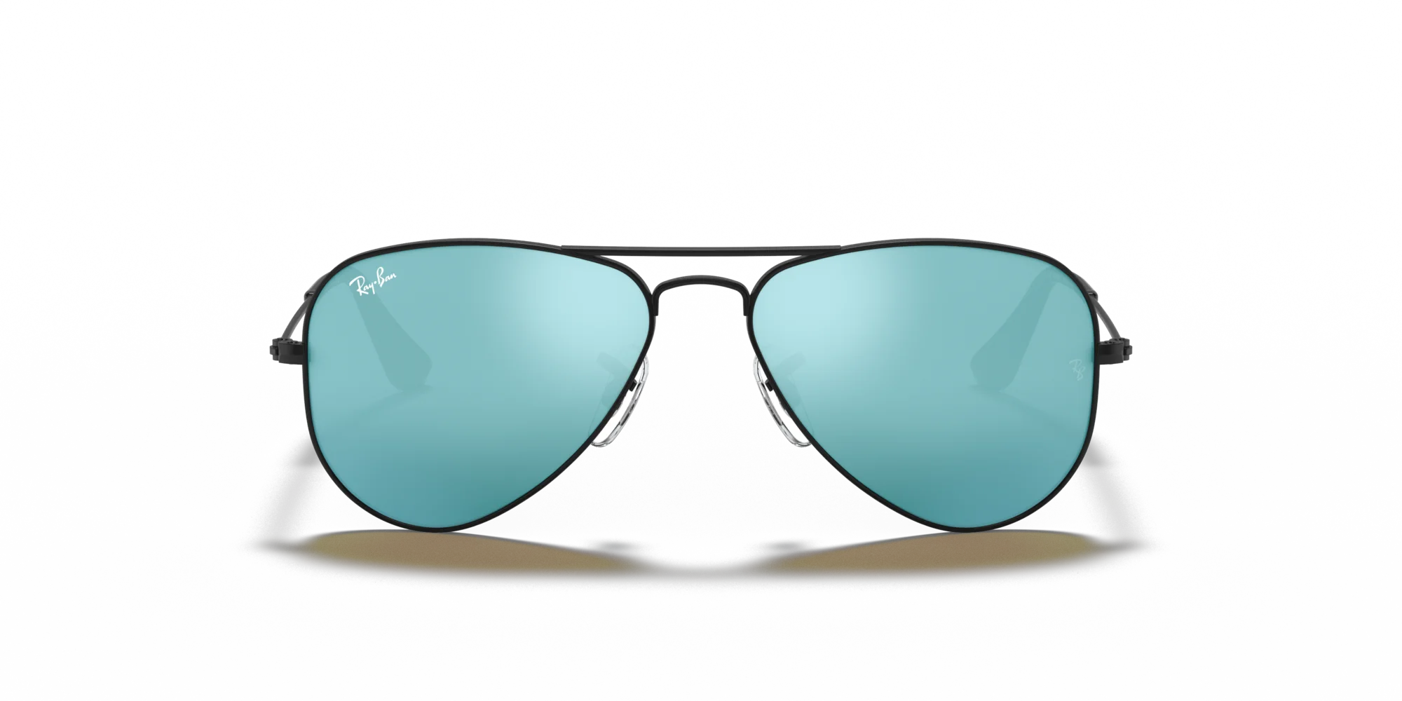 Ray - Ban RJ9506S JUNIOR AVIATOR 201/55 Occhiali da sole bambino Metallo Nero Blu Pilot Normale Flash - immagine 3