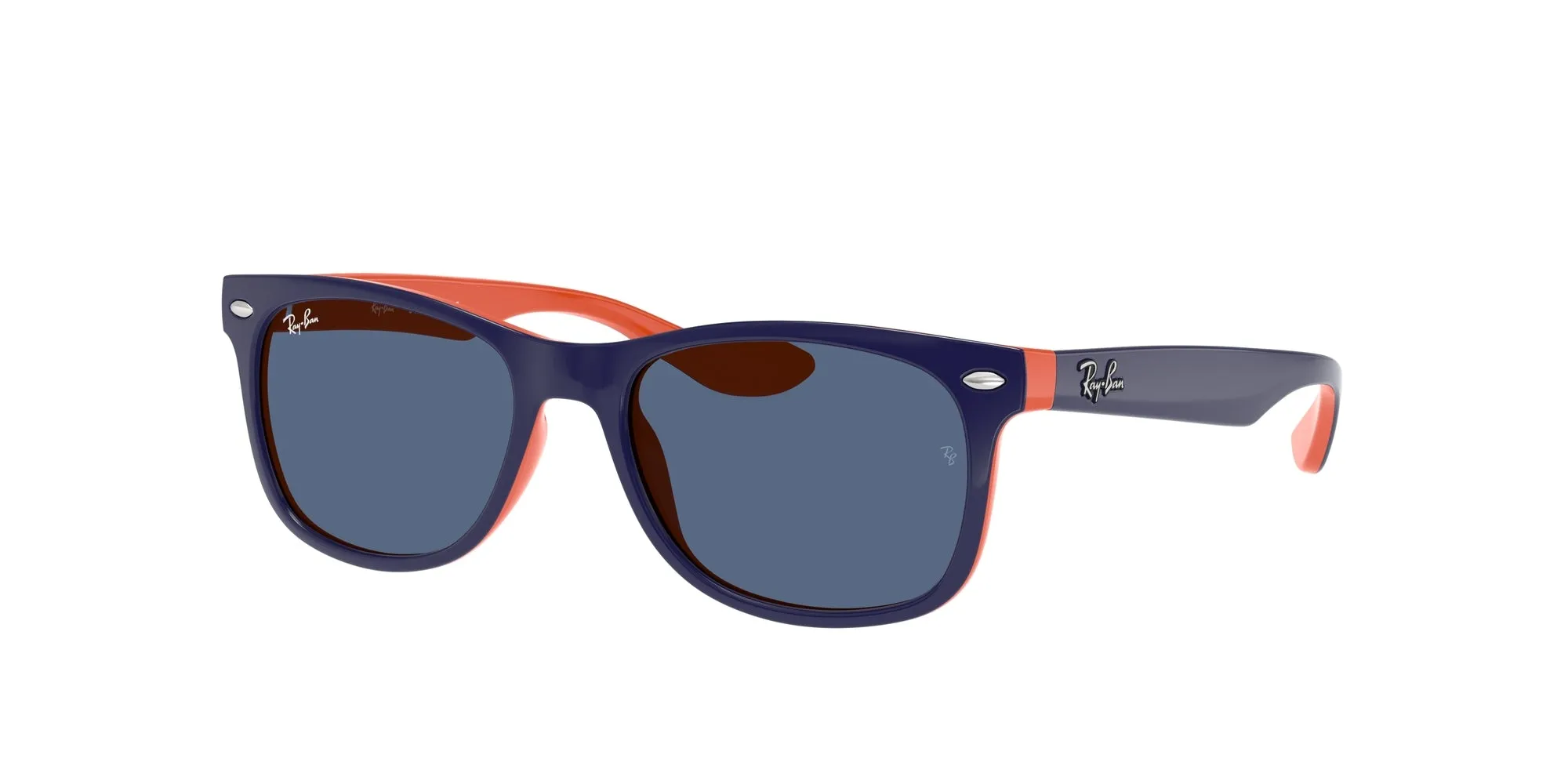 Ray - Ban RJ9052S JUNIOR NEW WAYFARER 178/80 Occhiali da sole bambino Iniettato Blu Blu Squadrata Normale - immagine 1