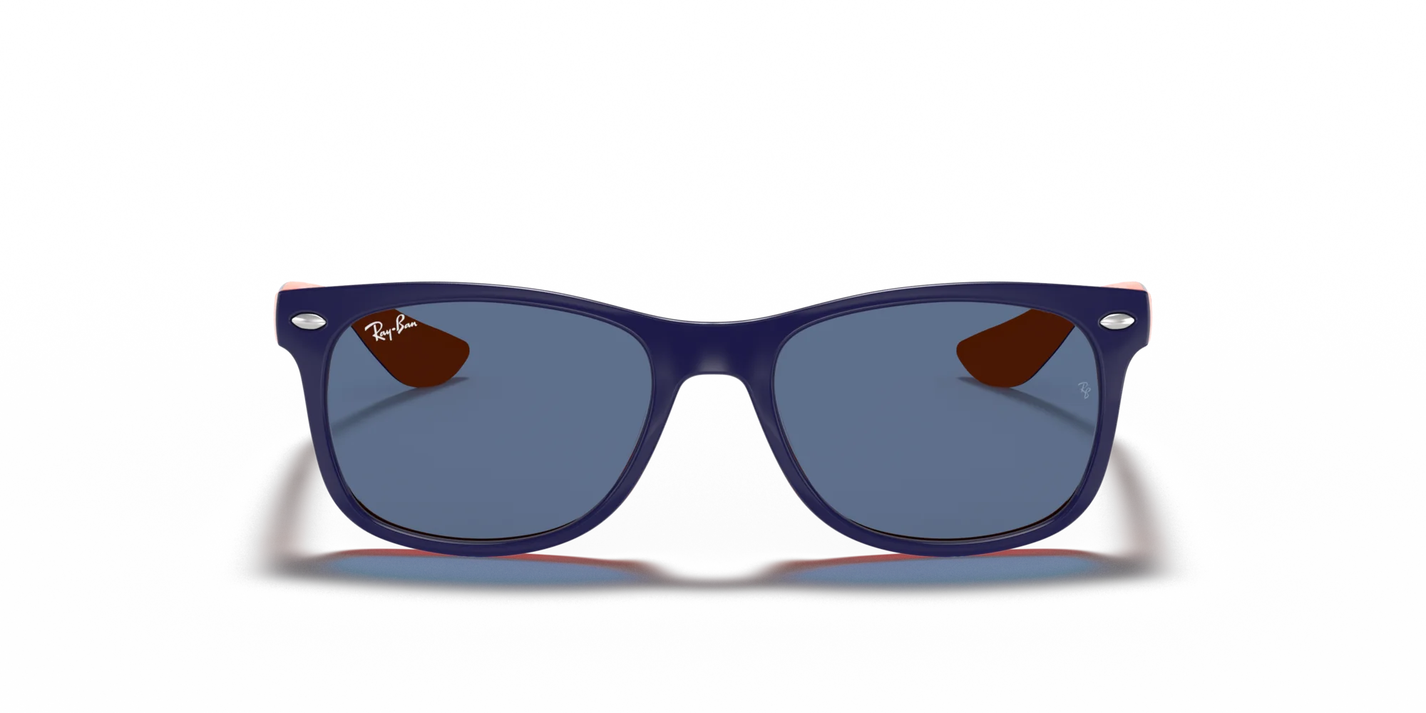 Ray - Ban RJ9052S JUNIOR NEW WAYFARER 178/80 Occhiali da sole bambino Iniettato Blu Blu Squadrata Normale - immagine 3