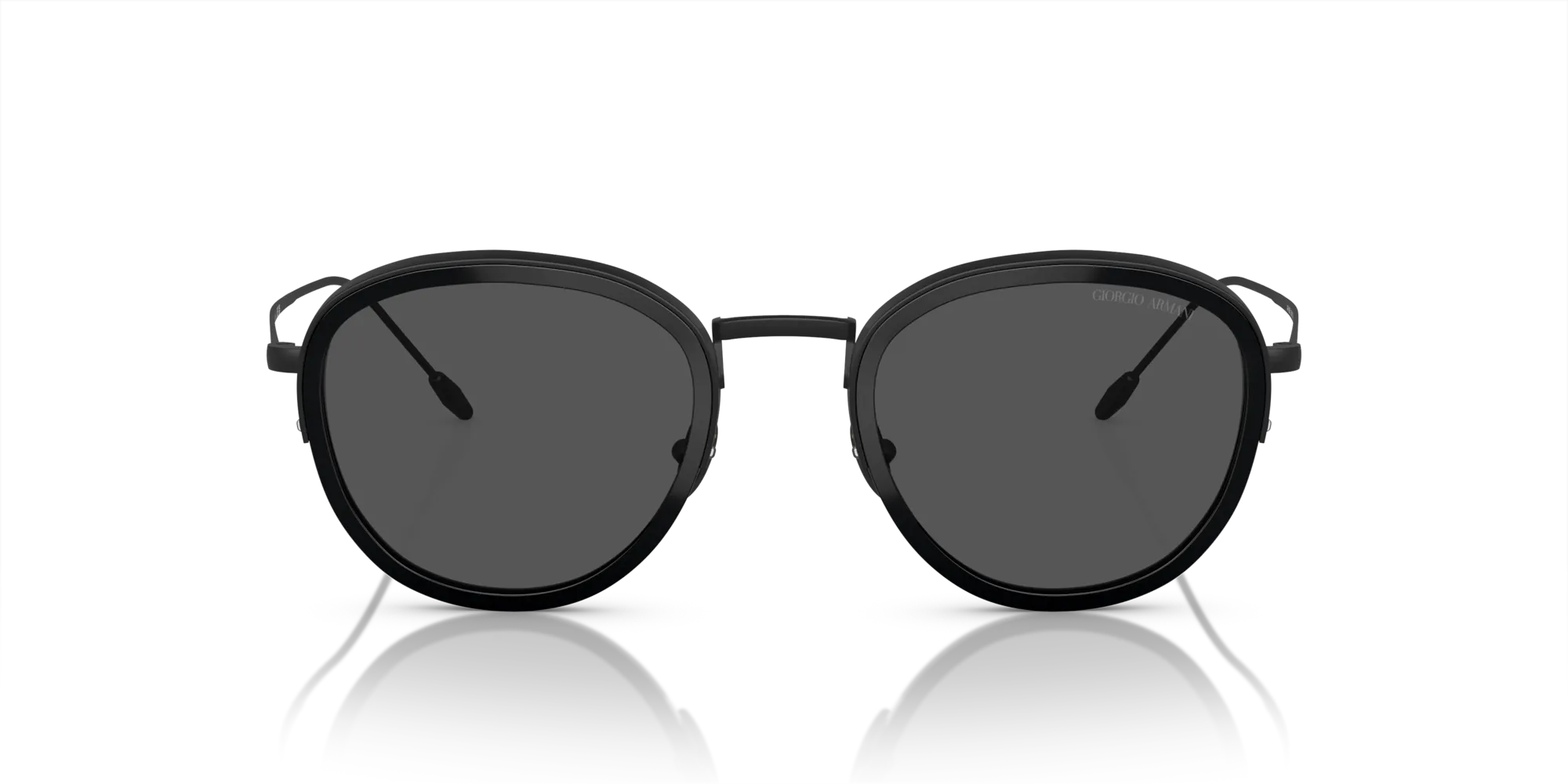 Giorgio Armani AR6068 300187 Occhiali da sole Metallo Nero Grigio Rotonda Normale - immagine 3