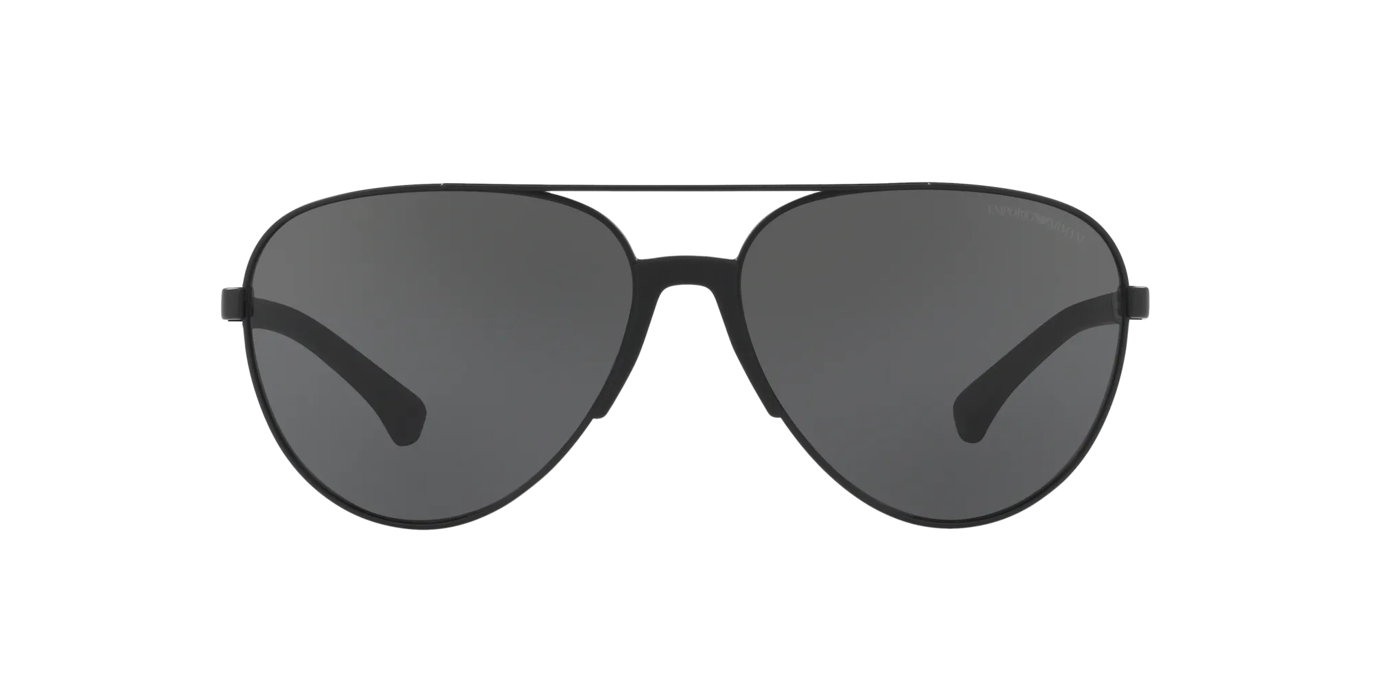 Emporio Armani EA2059 320387 Occhiali da sole Metallo Nero Grigio Pilot Normale - immagine 2
