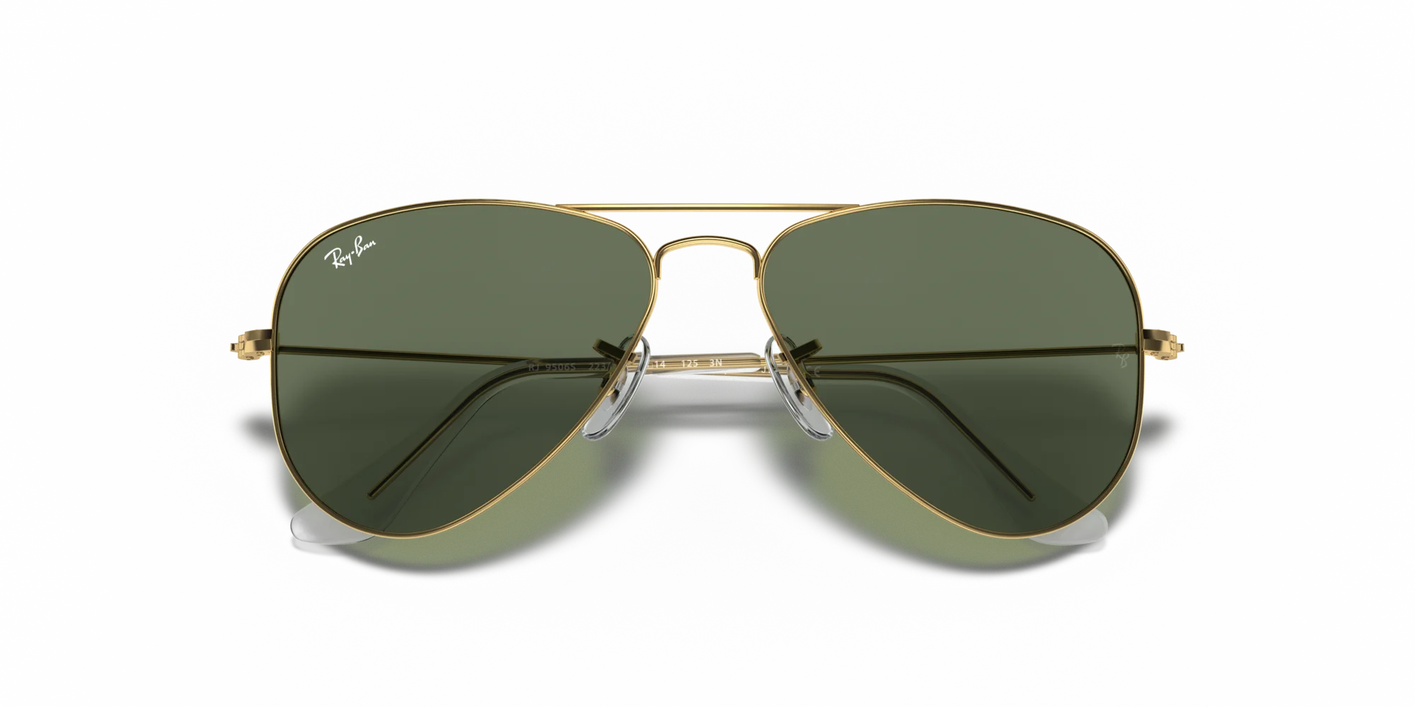 Ray - Ban RJ9506S JUNIOR AVIATOR 223/71 Occhiali da sole bambino Metallo Oro Verde Pilot Normale - immagine 2