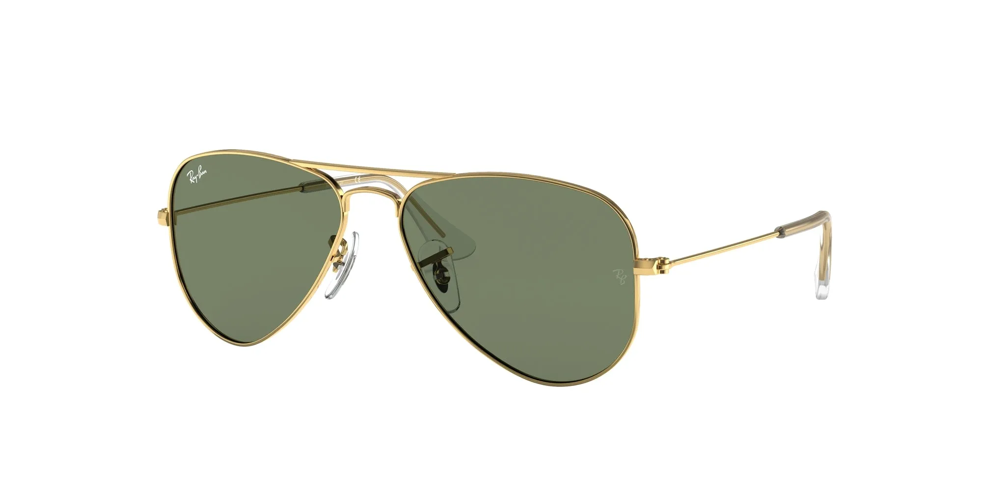 Ray - Ban RJ9506S JUNIOR AVIATOR 223/71 Occhiali da sole bambino Metallo Oro Verde Pilot Normale - immagine 1