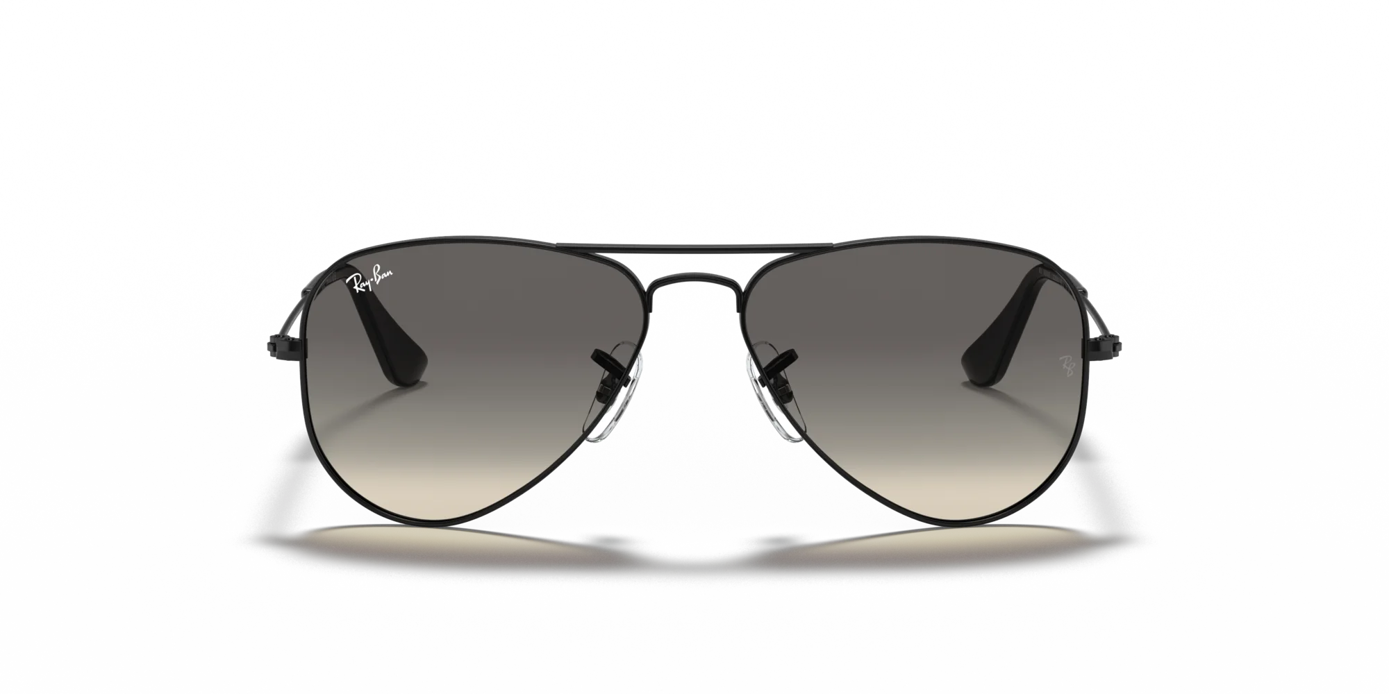 Ray - Ban RJ9506S JUNIOR AVIATOR 220/11 Occhiali da sole bambino Metallo Nero Grigio Pilot Normale Sfumato - immagine 3