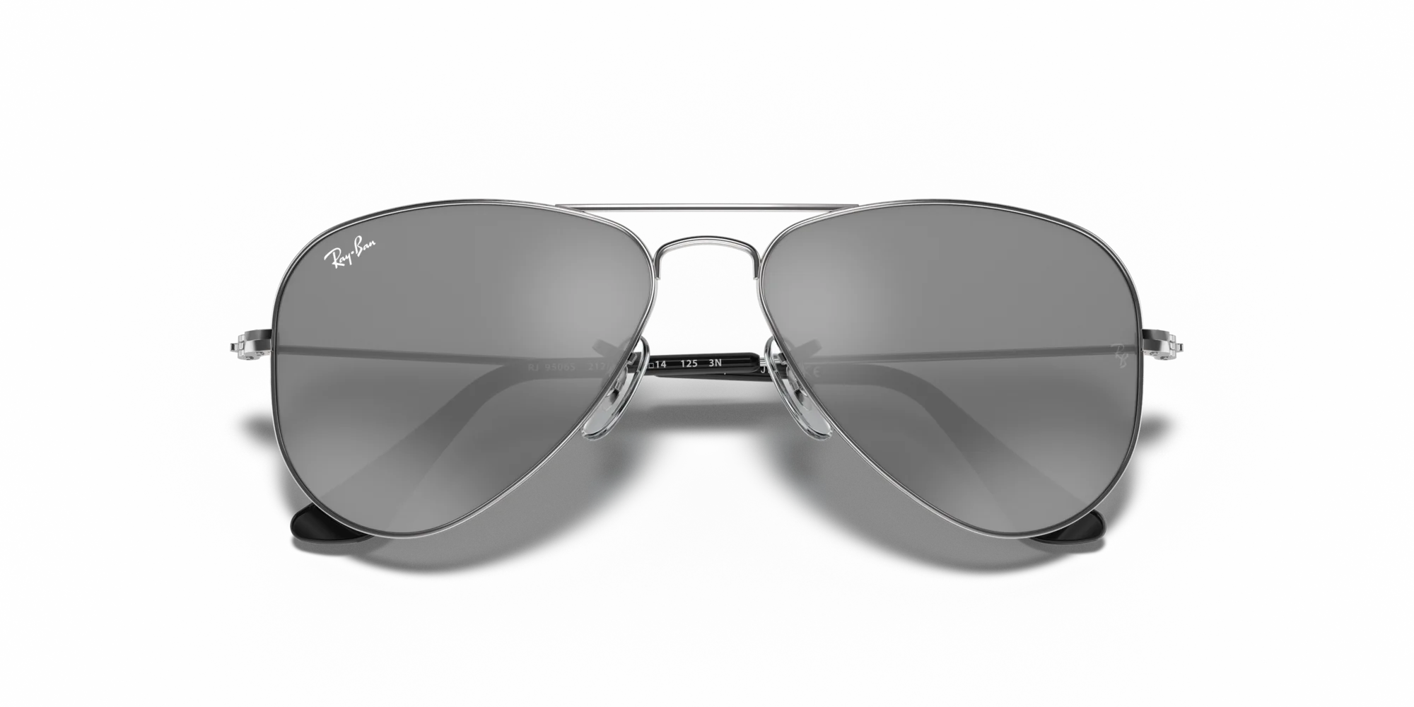 Ray - Ban RJ9506S JUNIOR AVIATOR 212/6G Occhiali da sole bambino Metallo Argento Grigio Pilot Normale - immagine 2