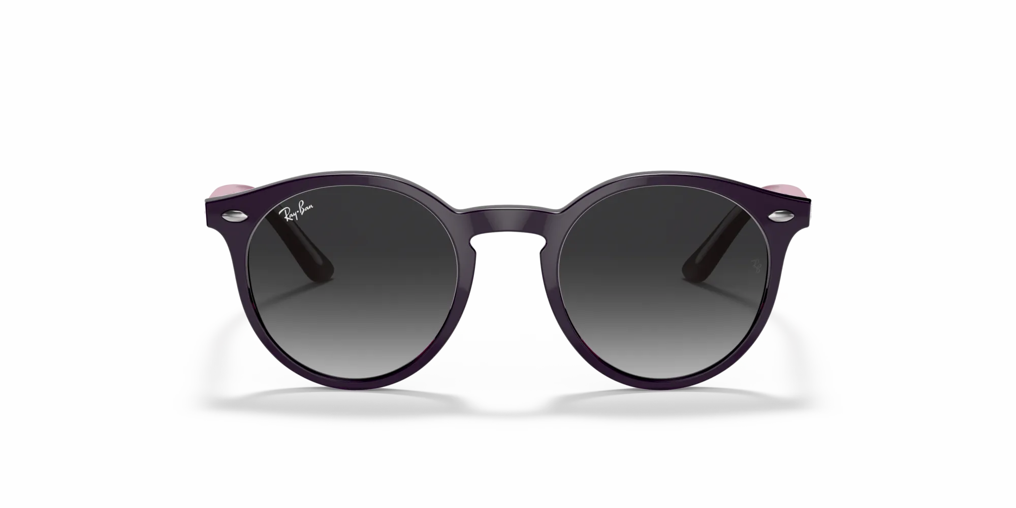 Ray - Ban RJ9064S 70218G Occhiali da sole bambino Iniettato Viola Grigio Pantos Normale Sfumato - immagine 3