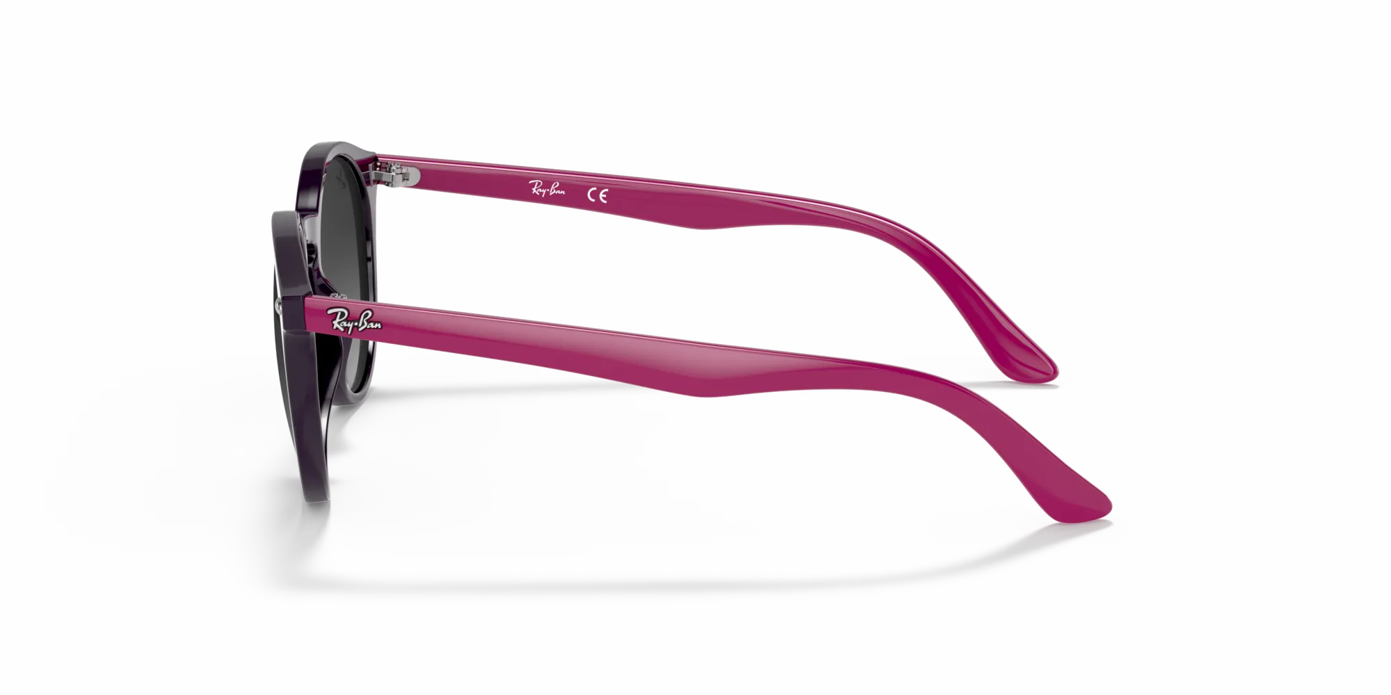 Ray - Ban RJ9064S 70218G Occhiali da sole bambino Iniettato Viola Grigio Pantos Normale Sfumato - immagine 4