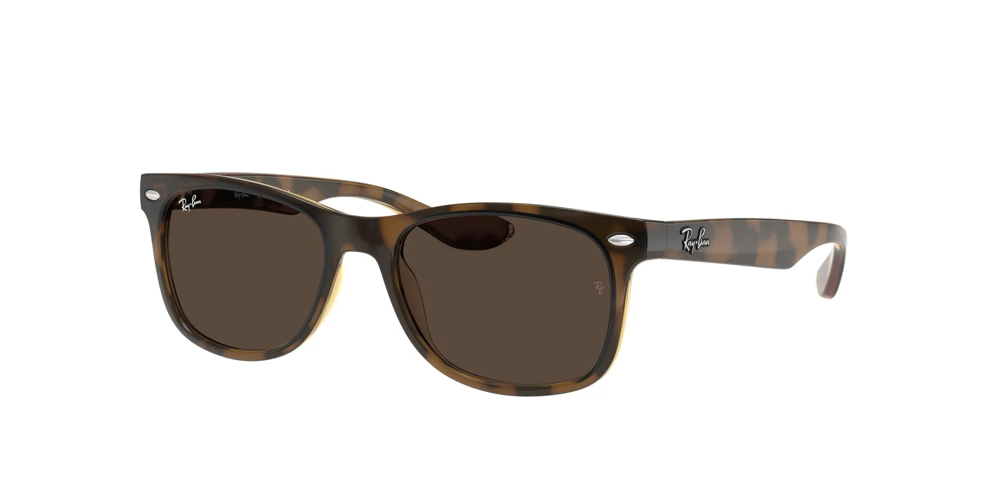 Ray - Ban RJ9052S JUNIOR NEW WAYFARER 152/73 Occhiali da sole bambino Iniettato Tartaruga Marrone Squadrata Normale - immagine 1