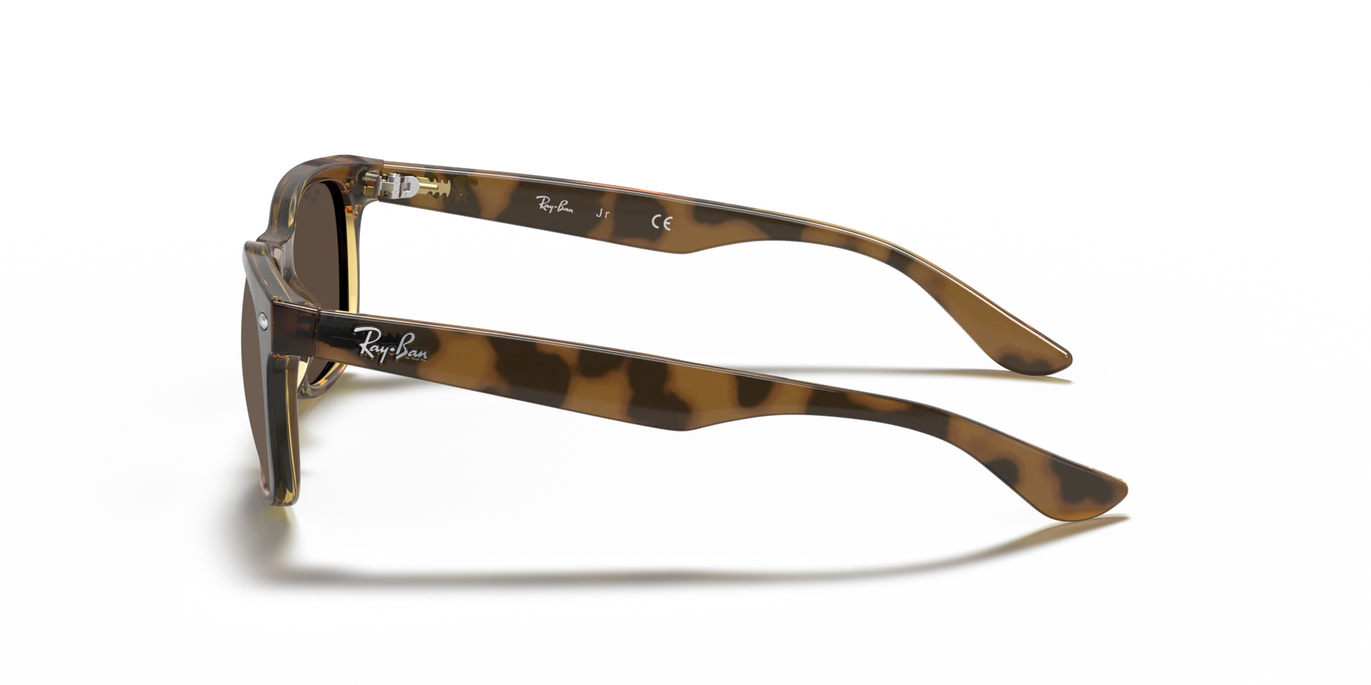 Ray - Ban RJ9052S JUNIOR NEW WAYFARER 152/73 Occhiali da sole bambino Iniettato Tartaruga Marrone Squadrata Normale - immagine 4