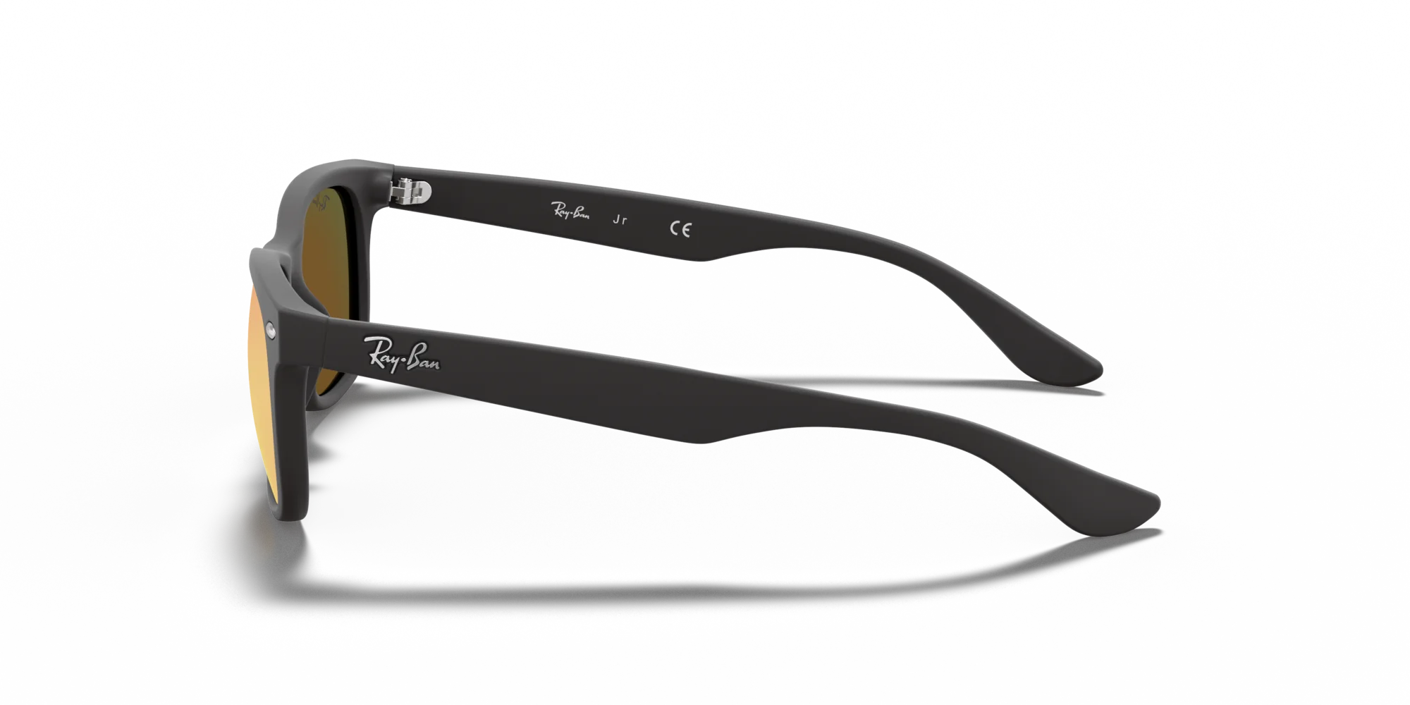 Ray - Ban RJ9052S JUNIOR NEW WAYFARER 100S6Q Occhiali da sole Iniettato Nero Marrone Squadrata Normale - immagine 4