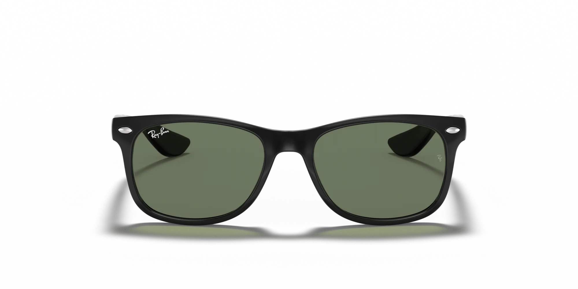 Ray - Ban RJ9052S JUNIOR NEW WAYFARER 100/71 Occhiali da sole bambino Iniettato Nero Verde Squadrata Normale - immagine 3