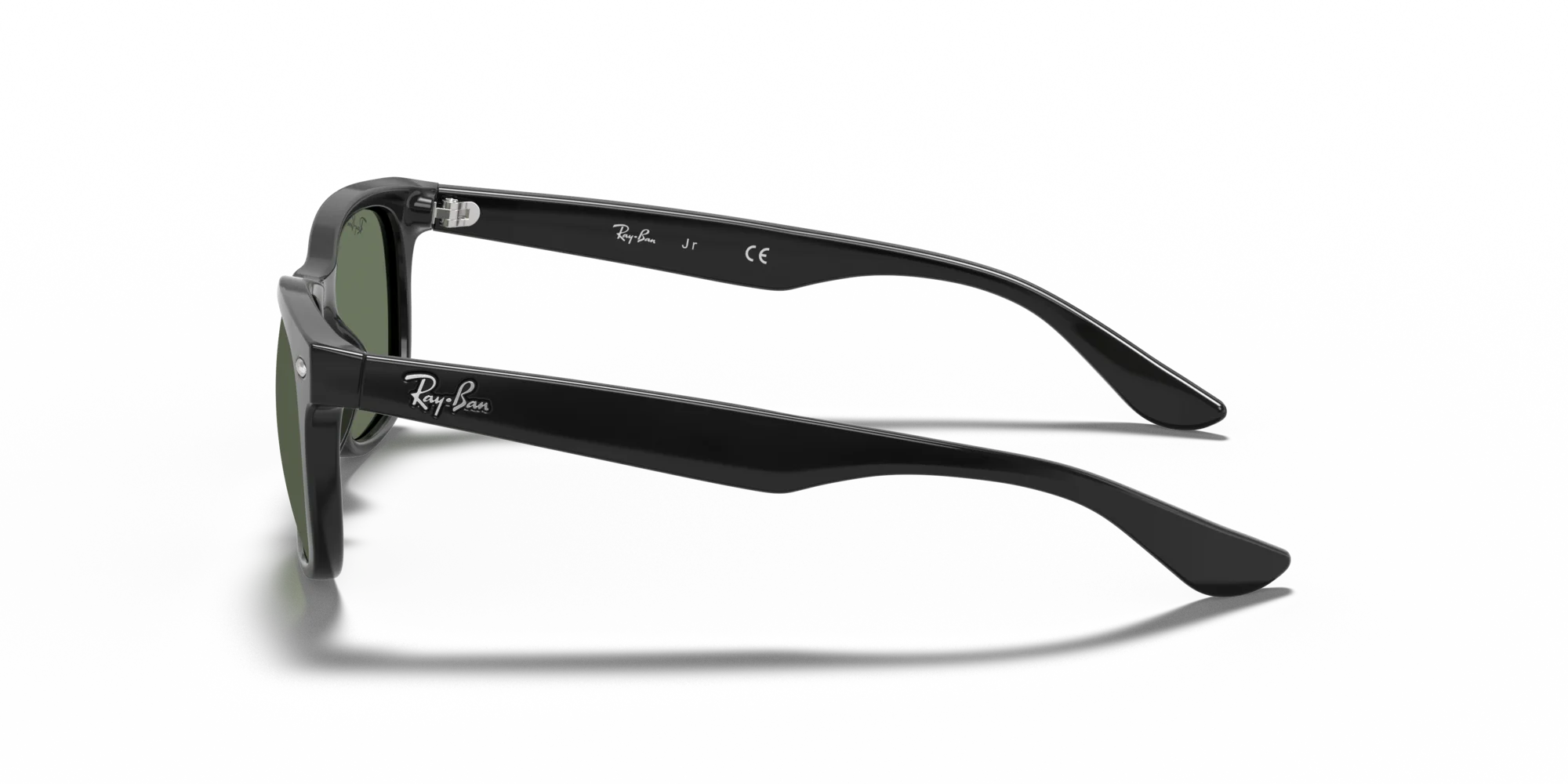 Ray - Ban RJ9052S JUNIOR NEW WAYFARER 100/71 Occhiali da sole bambino Iniettato Nero Verde Squadrata Normale - immagine 4