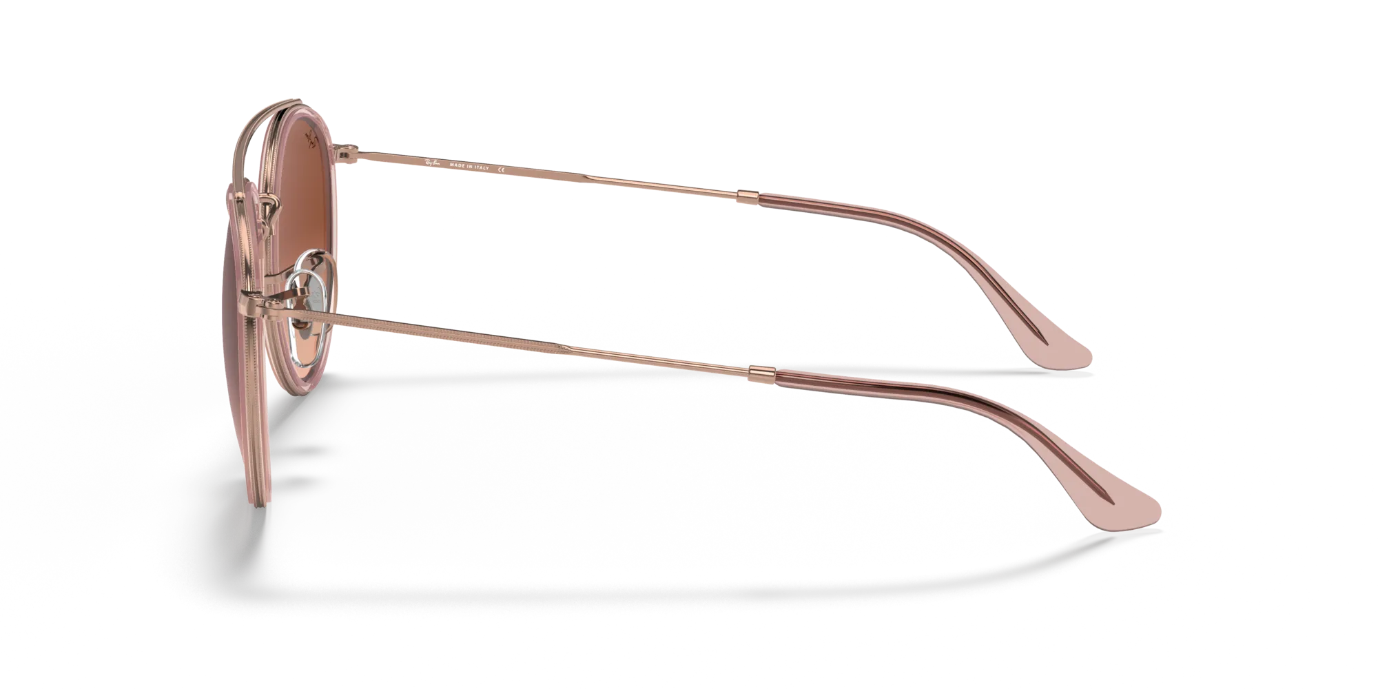 Ray - Ban RB3647N 9069A5 Occhiali da sole Metallo Bronzo Marrone Rotonda Normale Sfumato - immagine 4