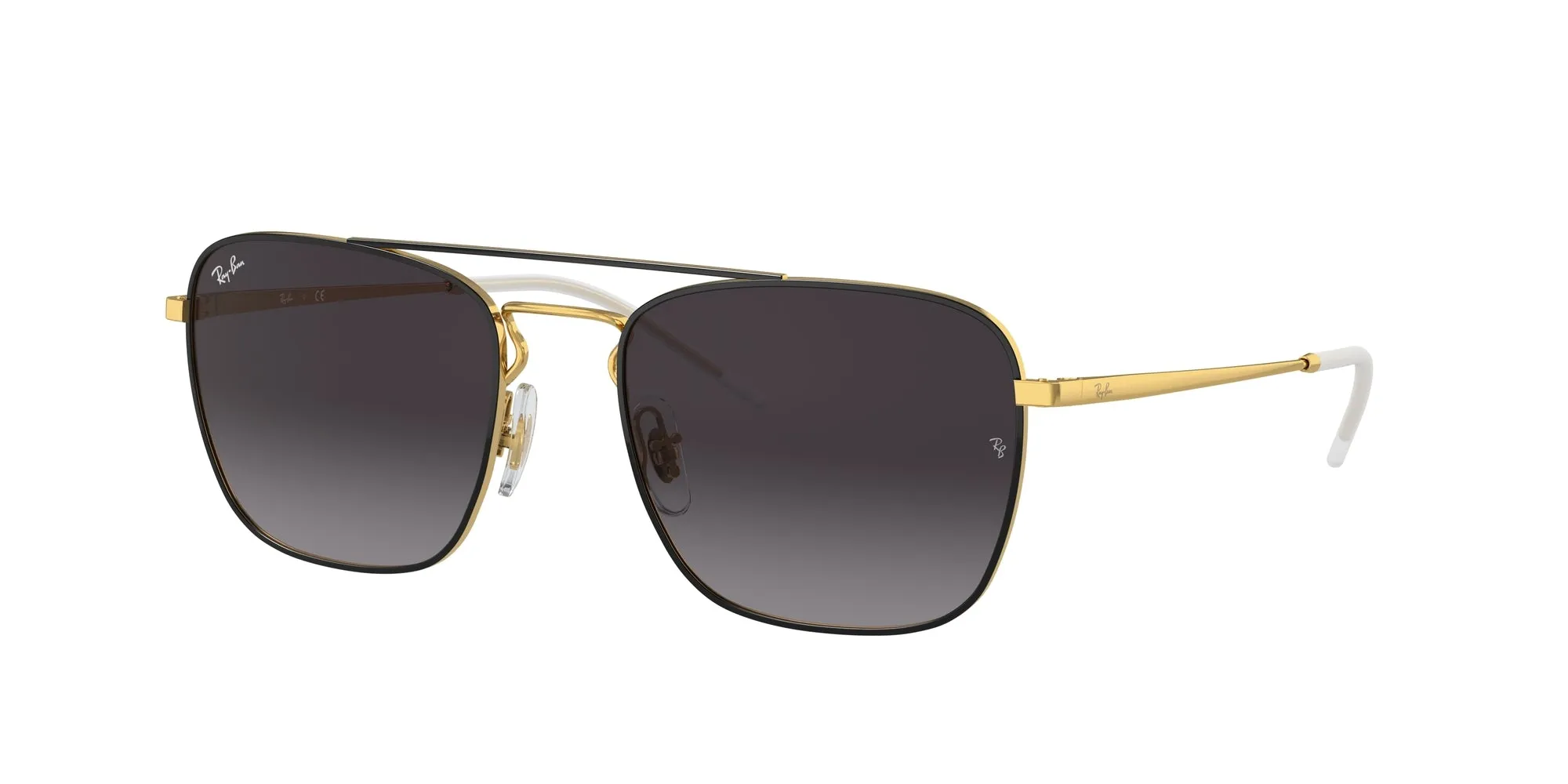 Ray - Ban RB3588 90548G Occhiali da sole Metallo Nero Grigio Squadrata Normale - immagine 1
