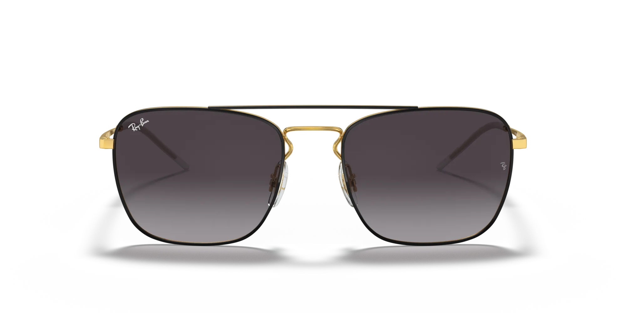 Ray - Ban RB3588 90548G Occhiali da sole Metallo Nero Grigio Squadrata Normale - immagine 3