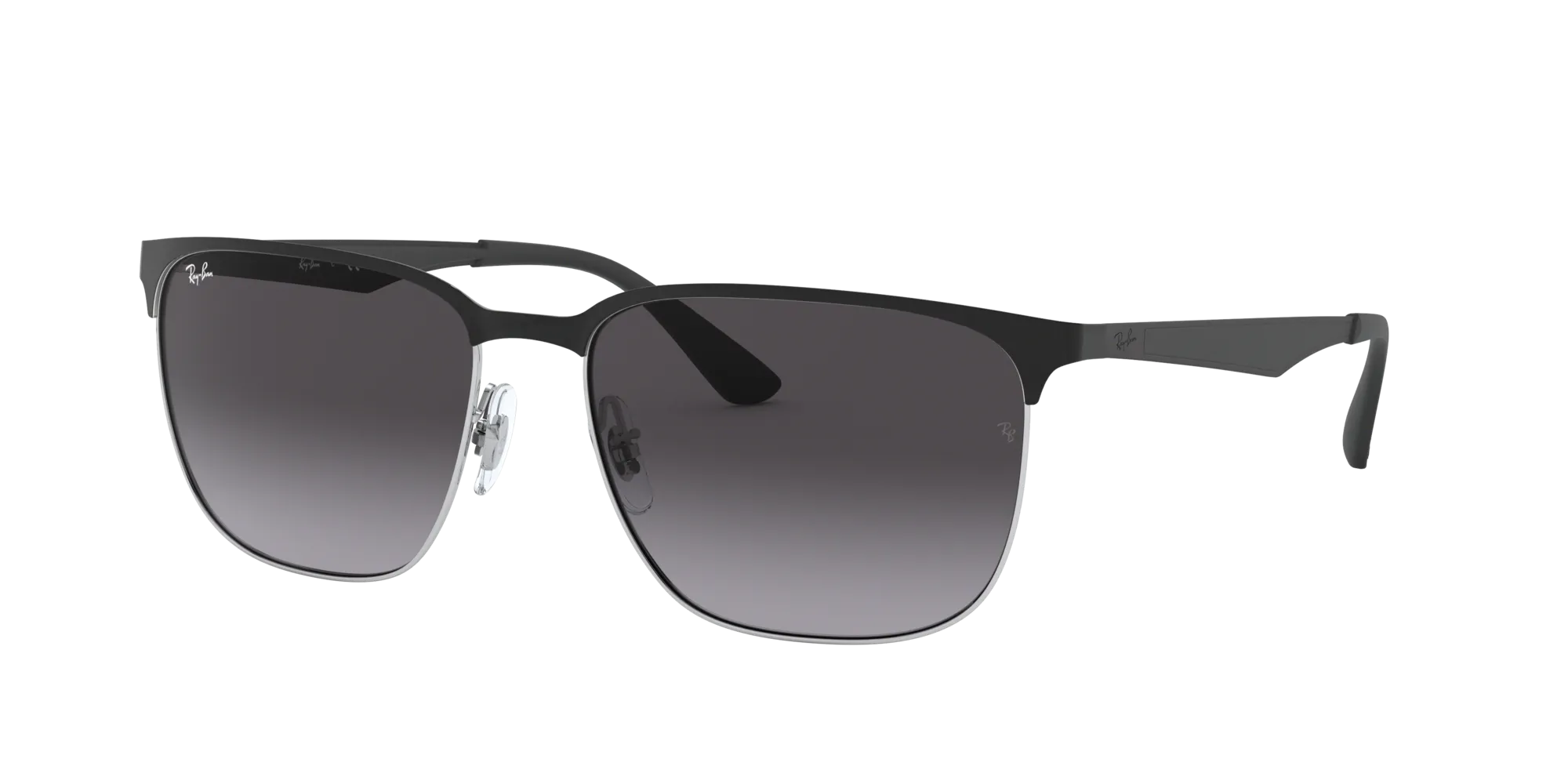 Ray - Ban RB3569 90048G Occhiali da sole Metallo Nero Grigio Squadrata Normale Sfumato - immagine 1