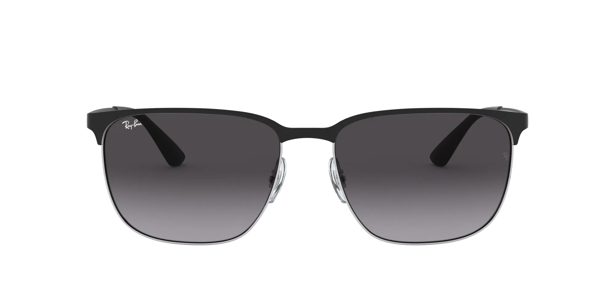 Ray - Ban RB3569 90048G Occhiali da sole Metallo Nero Grigio Squadrata Normale Sfumato - immagine 2