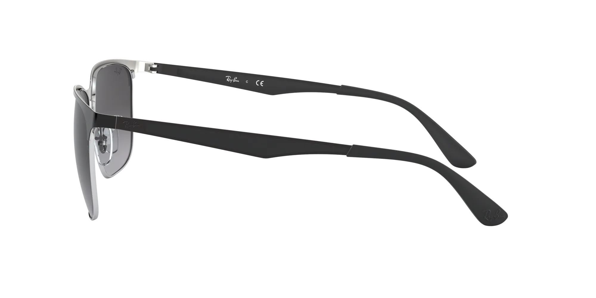 Ray - Ban RB3569 90048G Occhiali da sole Metallo Nero Grigio Squadrata Normale Sfumato - immagine 3