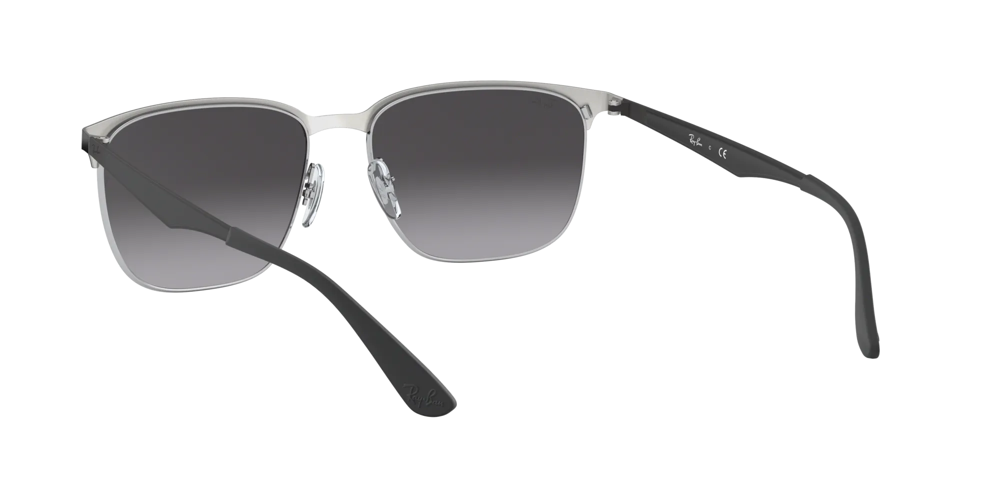 Ray - Ban RB3569 90048G Occhiali da sole Metallo Nero Grigio Squadrata Normale Sfumato - immagine 4