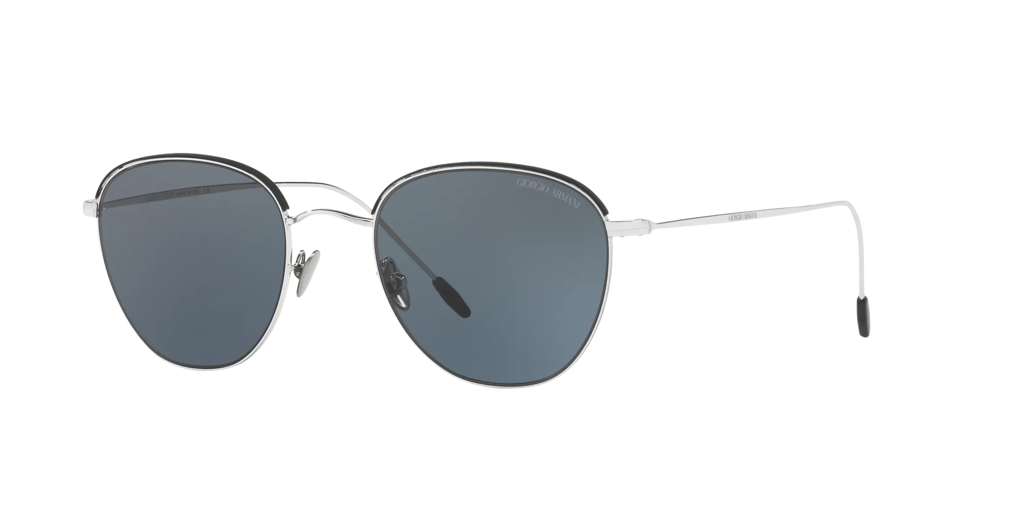 Giorgio Armani AR6048 301587 Occhiali da sole Acciaio Argento Grigio Squadrata Normale - immagine 1
