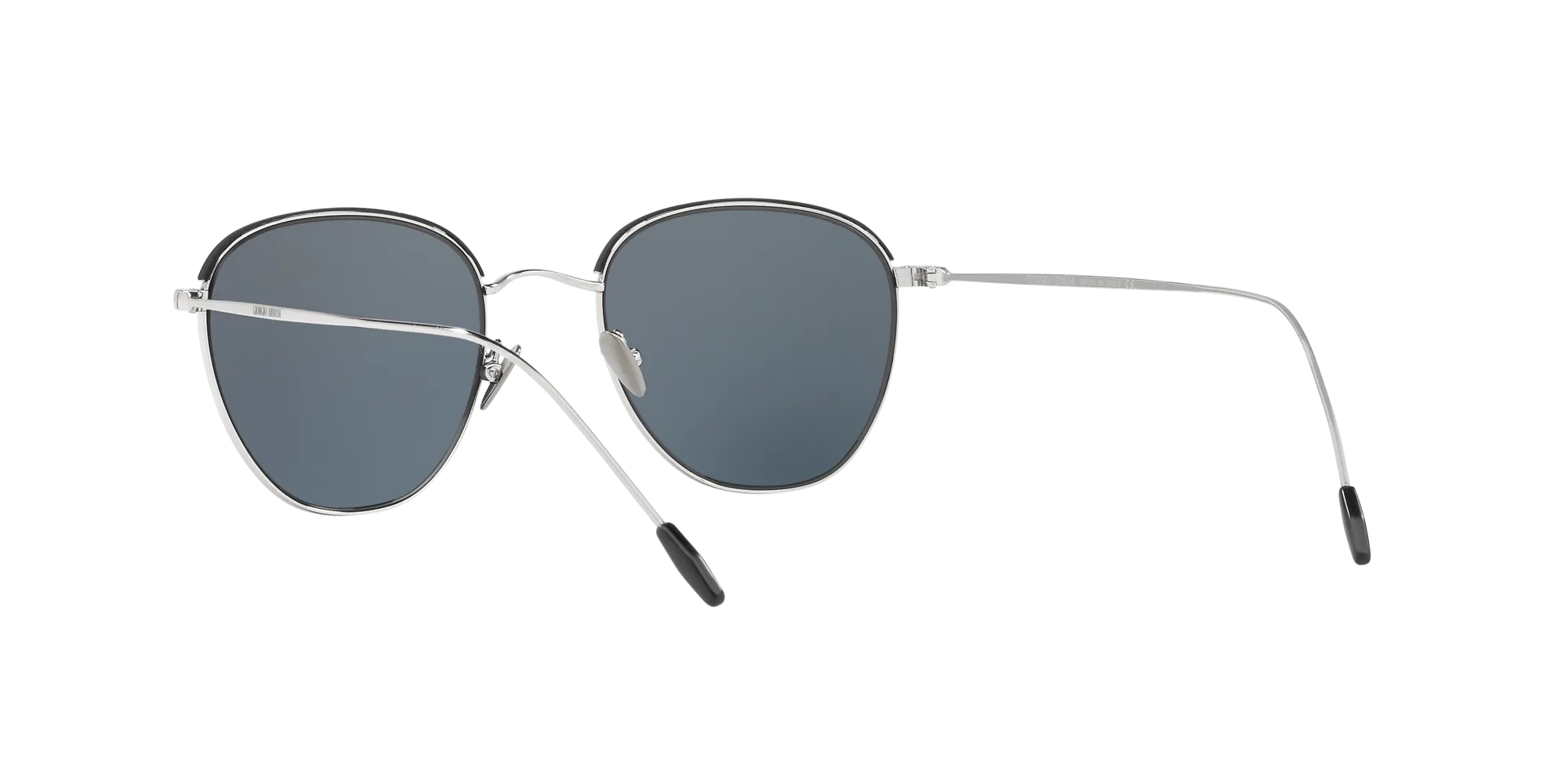 Giorgio Armani AR6048 301587 Occhiali da sole Acciaio Argento Grigio Squadrata Normale - immagine 4