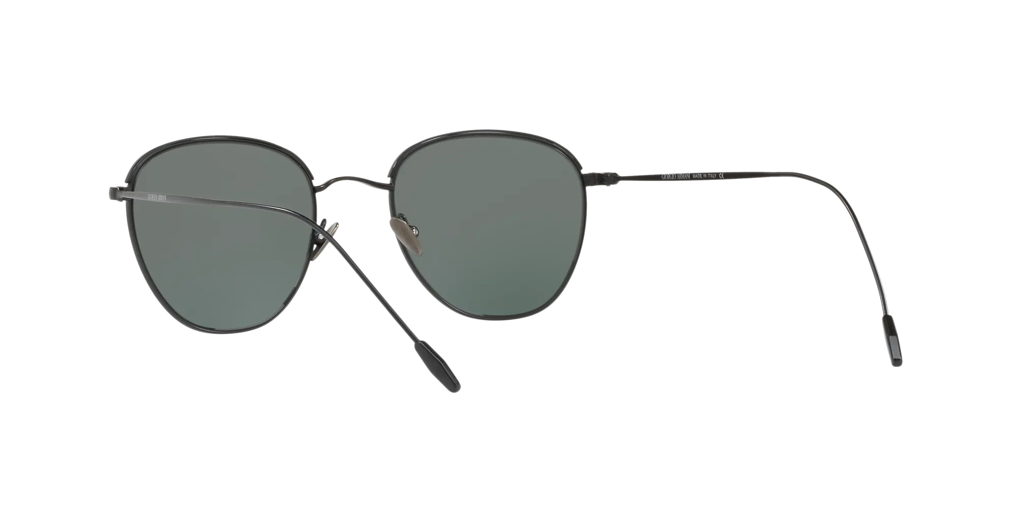 Giorgio Armani AR6048 300171 Occhiali da sole Acciaio Nero Verde Squadrata Normale - immagine 4