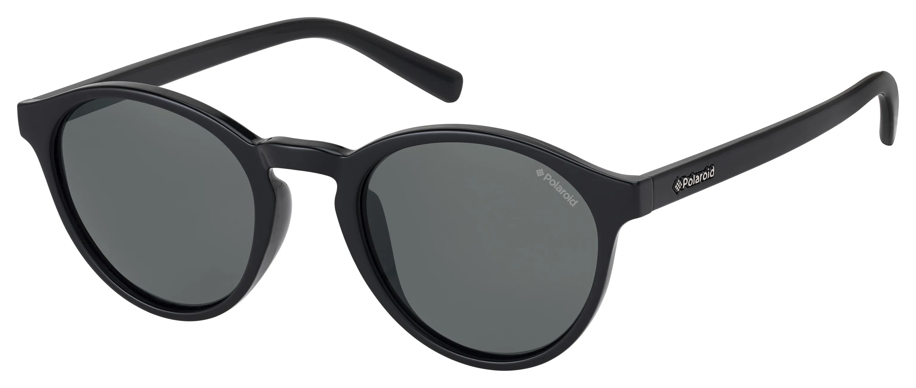 Polaroid PLD 1013/S D28/Y2 Occhiali da sole Plastica Nero Rotonda Polarizzata - immagine 1