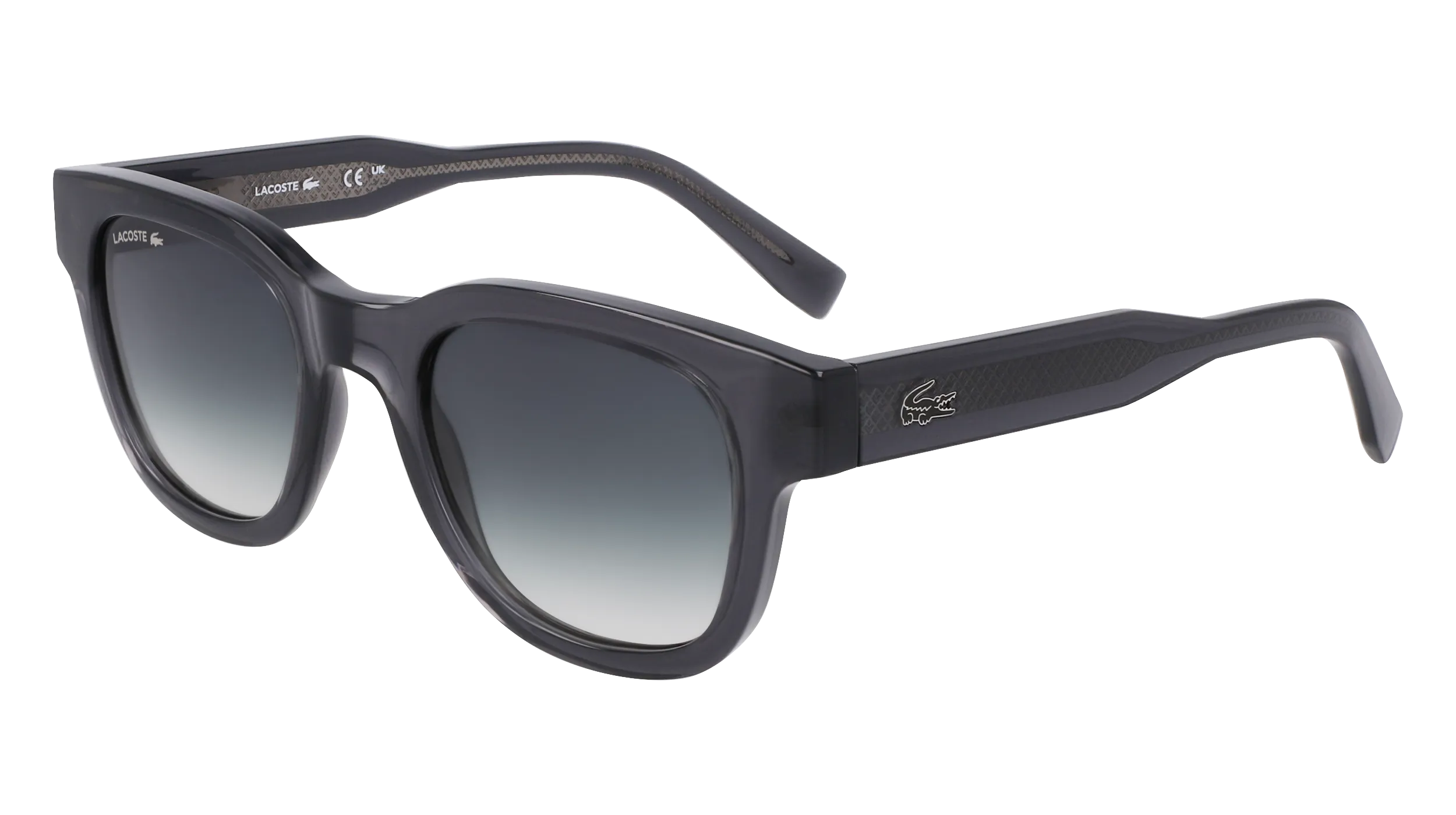 Lacoste L6023S 035 Occhiali da sole Bio-iniettato Grigio Rotonda Normale Normale - immagine 1