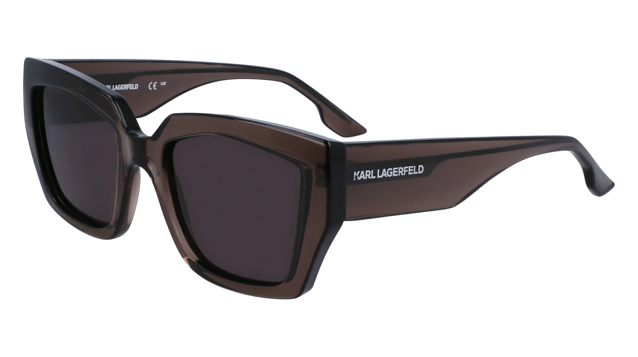 Karl Lagerfeld KL6143S 020 Occhiali da sole Iniettato Grigio Squadrata Normale Normale - immagine 1