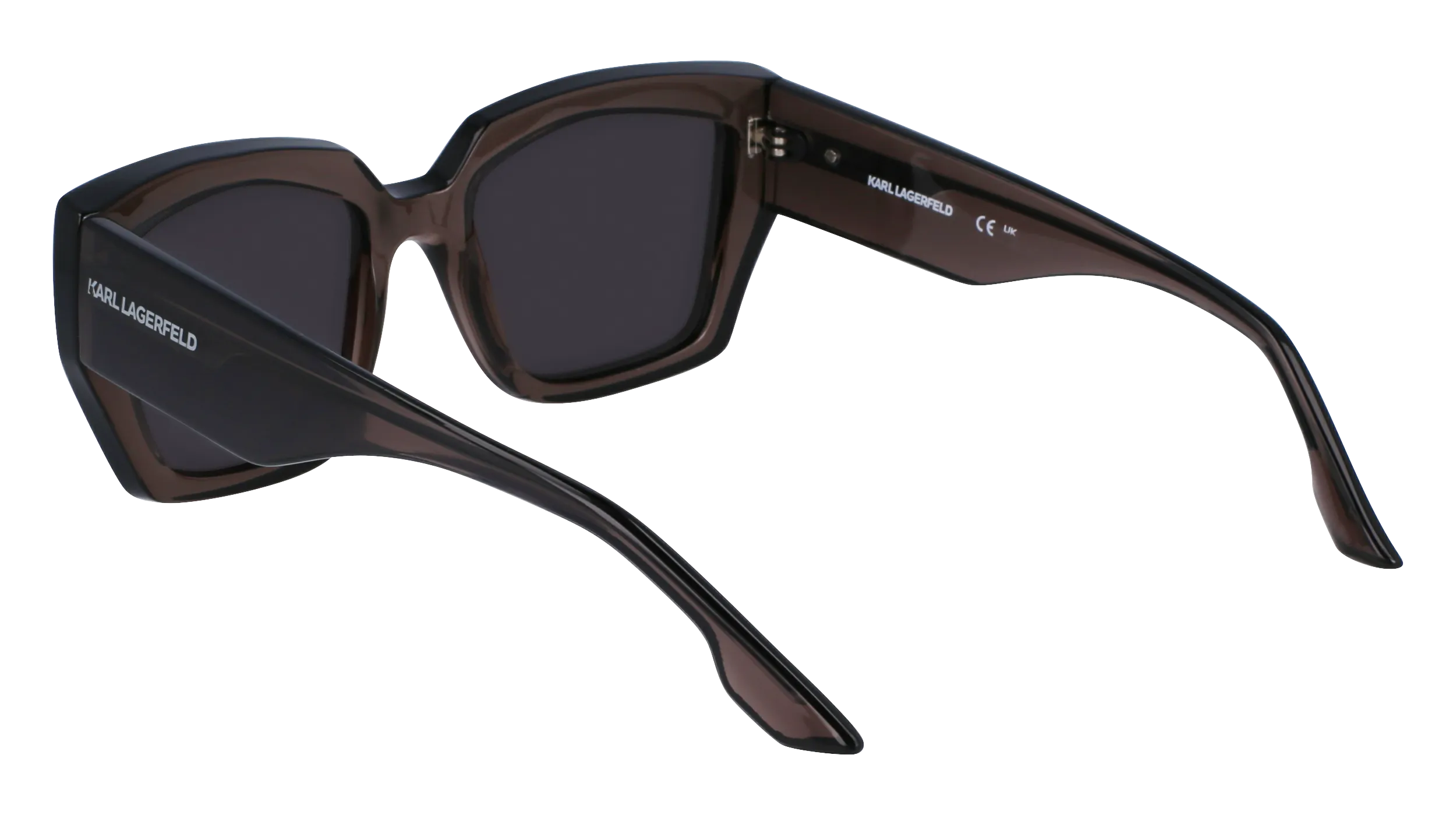 Karl Lagerfeld KL6143S 020 Occhiali da sole Iniettato Grigio Squadrata Normale Normale - immagine 3