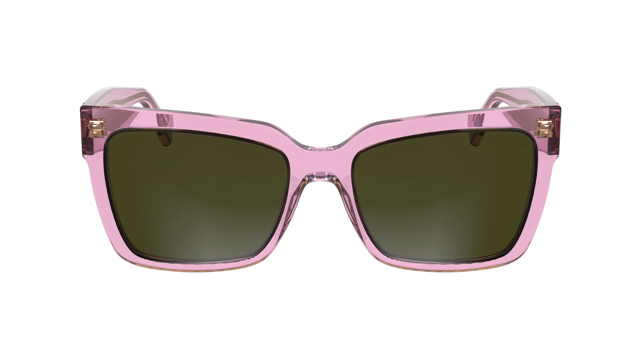 Calvin Klein CKJ24606S 661 Occhiali da sole Acetato Rosa Marrone Squadrata Normale Normale - immagine 3