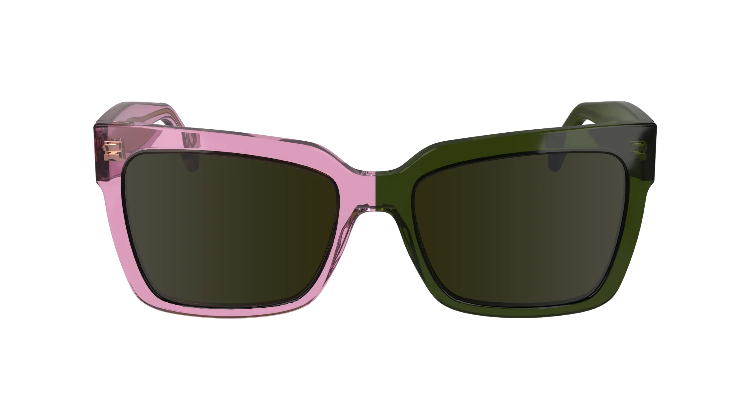 Calvin Klein CKJ24606S 661 Occhiali da sole Acetato Rosa Marrone Squadrata Normale Normale - immagine 4