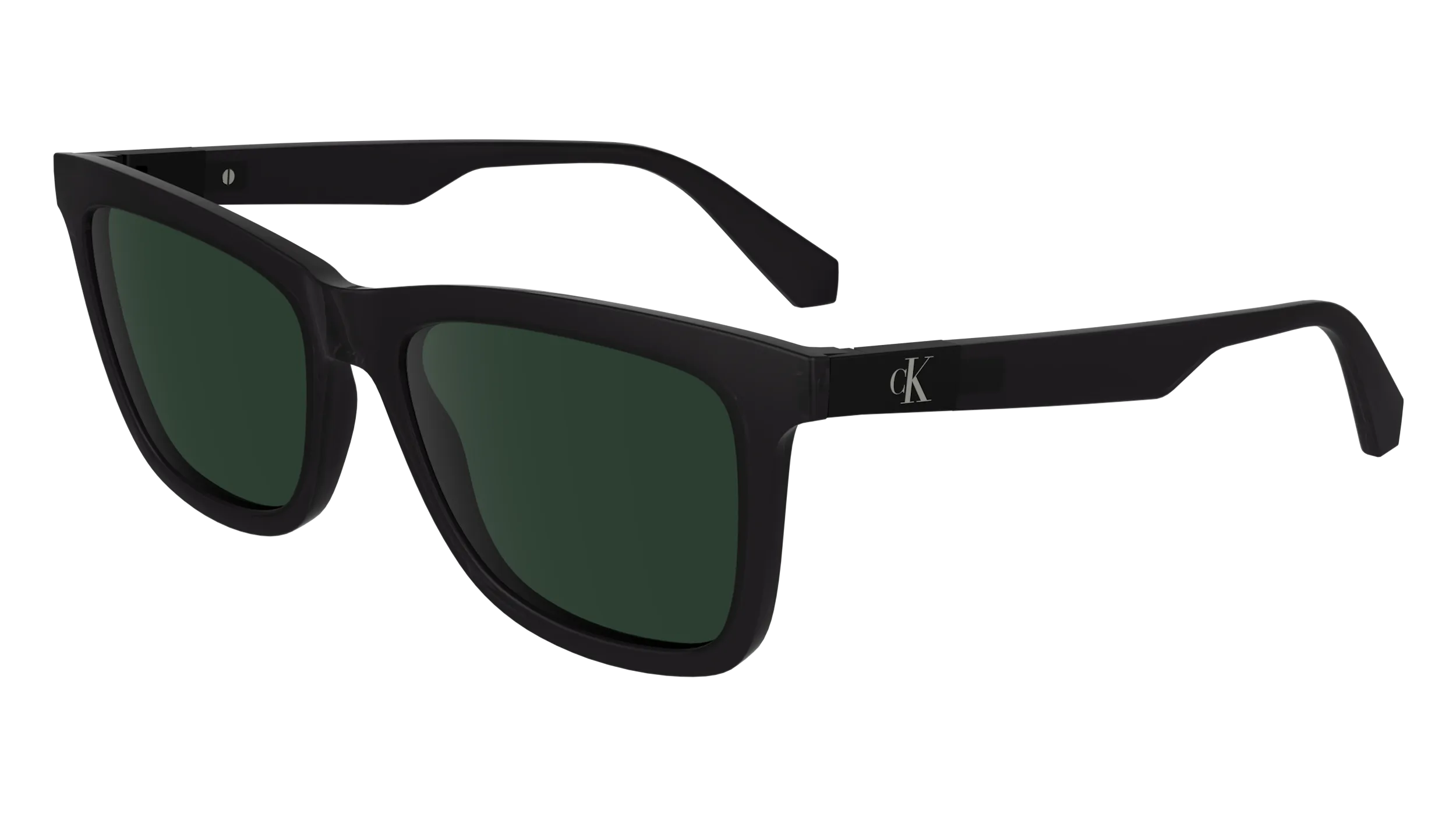 Calvin Klein CKJ24601S 002 Occhiali da sole Bio-iniettato Nero Verde Squadrata Normale Normale - immagine 1