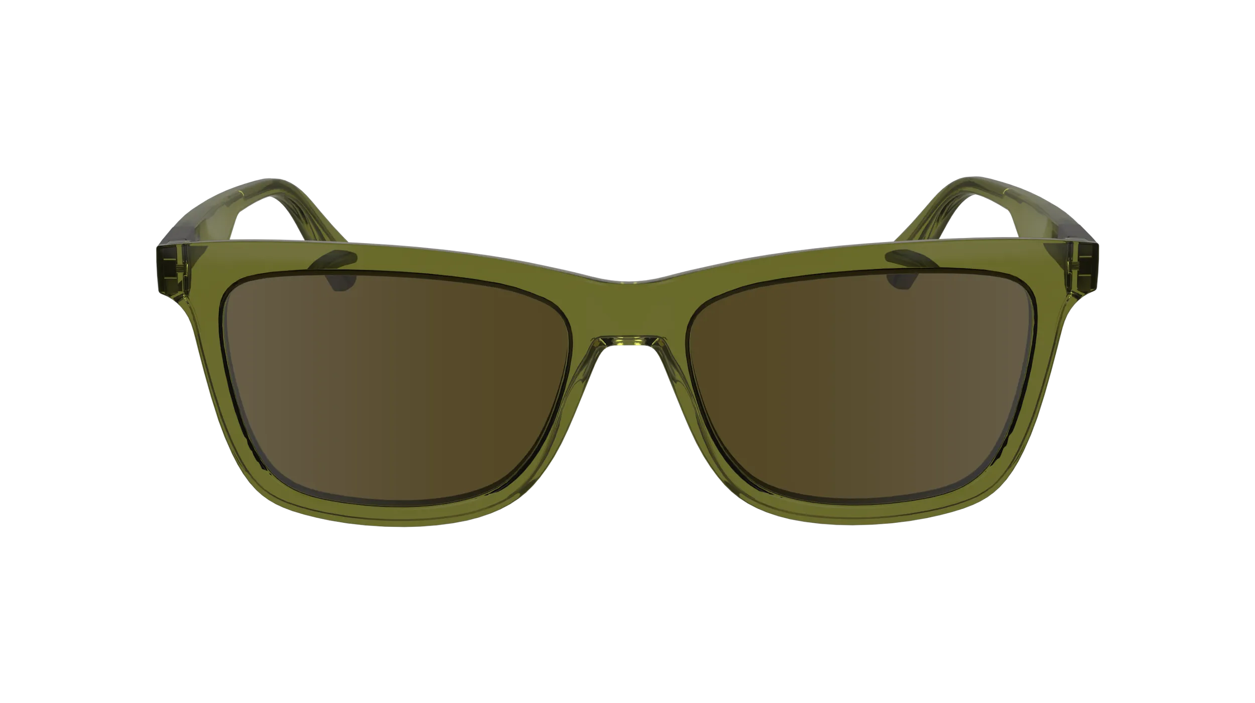Calvin Klein CKJ24601S 309 Occhiali da sole Bio-iniettato Verde Marrone Squadrata Normale Normale - immagine 3