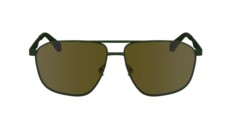Calvin Klein CKJ24202S 309 Occhiali da sole Metallo Verde Marrone Squadrata Normale Normale - immagine 2