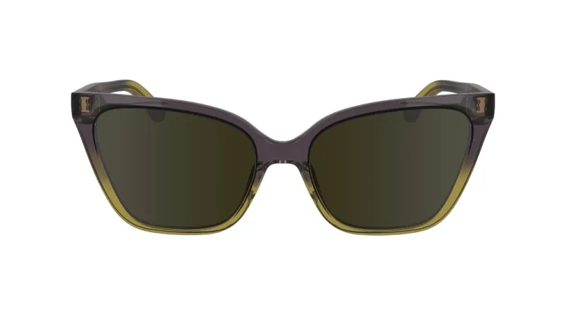 Calvin Klein CK24507S 516 Occhiali da sole Bio-iniettato Viola Marrone Cat Eye Normale Normale - immagine 2