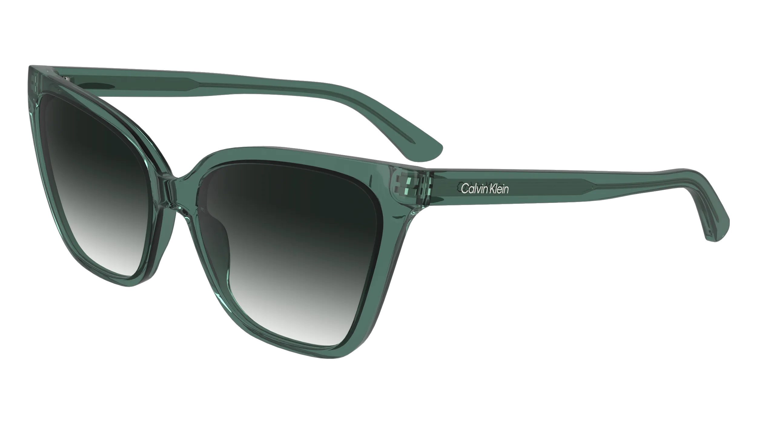 Calvin Klein CK24507S 338 Occhiali da sole Bio-iniettato Grigio Cat Eye Normale Sfumato - immagine 1