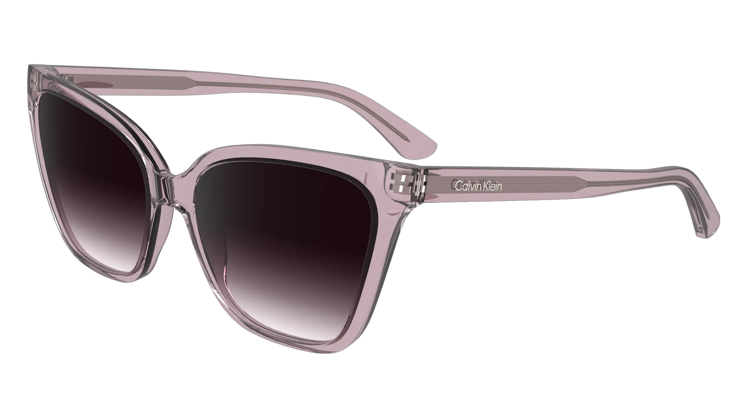 Calvin Klein CK24507S 601 Occhiali da sole Bio-iniettato Rosso Viola Cat Eye Normale Sfumato - immagine 1